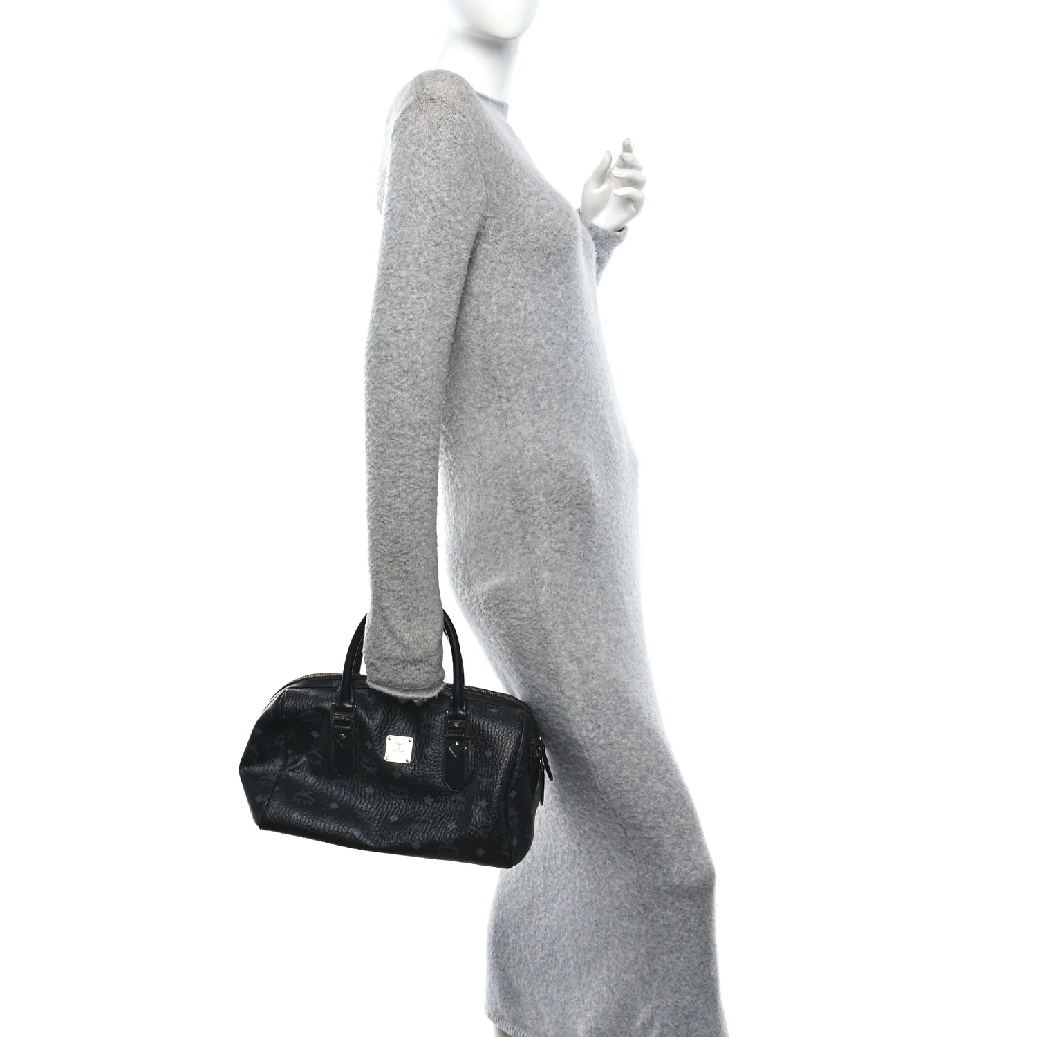Visetos Heritage Medium Boston Bag Black - Image 2