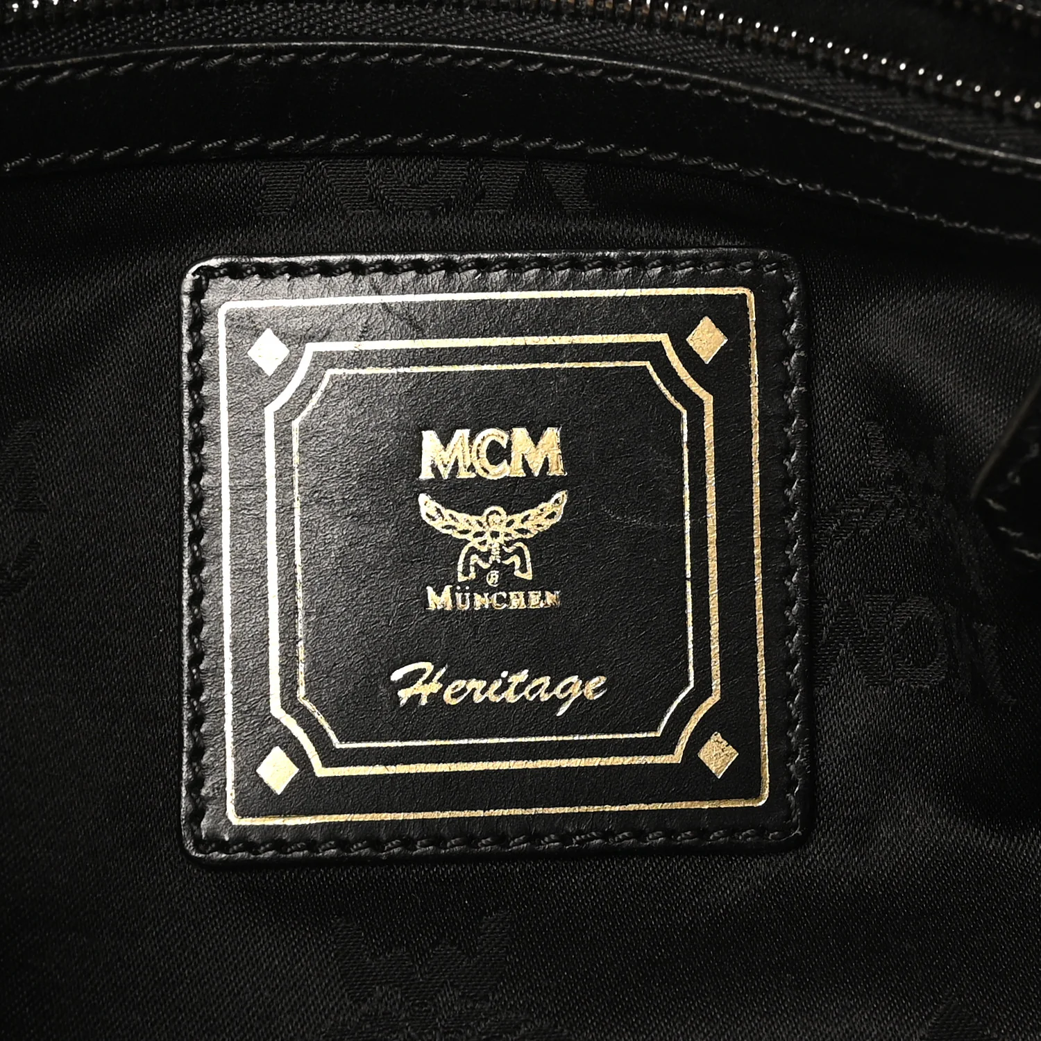 Visetos Heritage Medium Boston Bag Black - Image 6