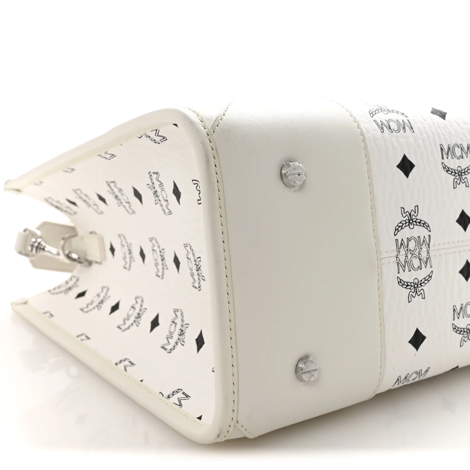 Visetos Large Munchen Tote White - Image 9