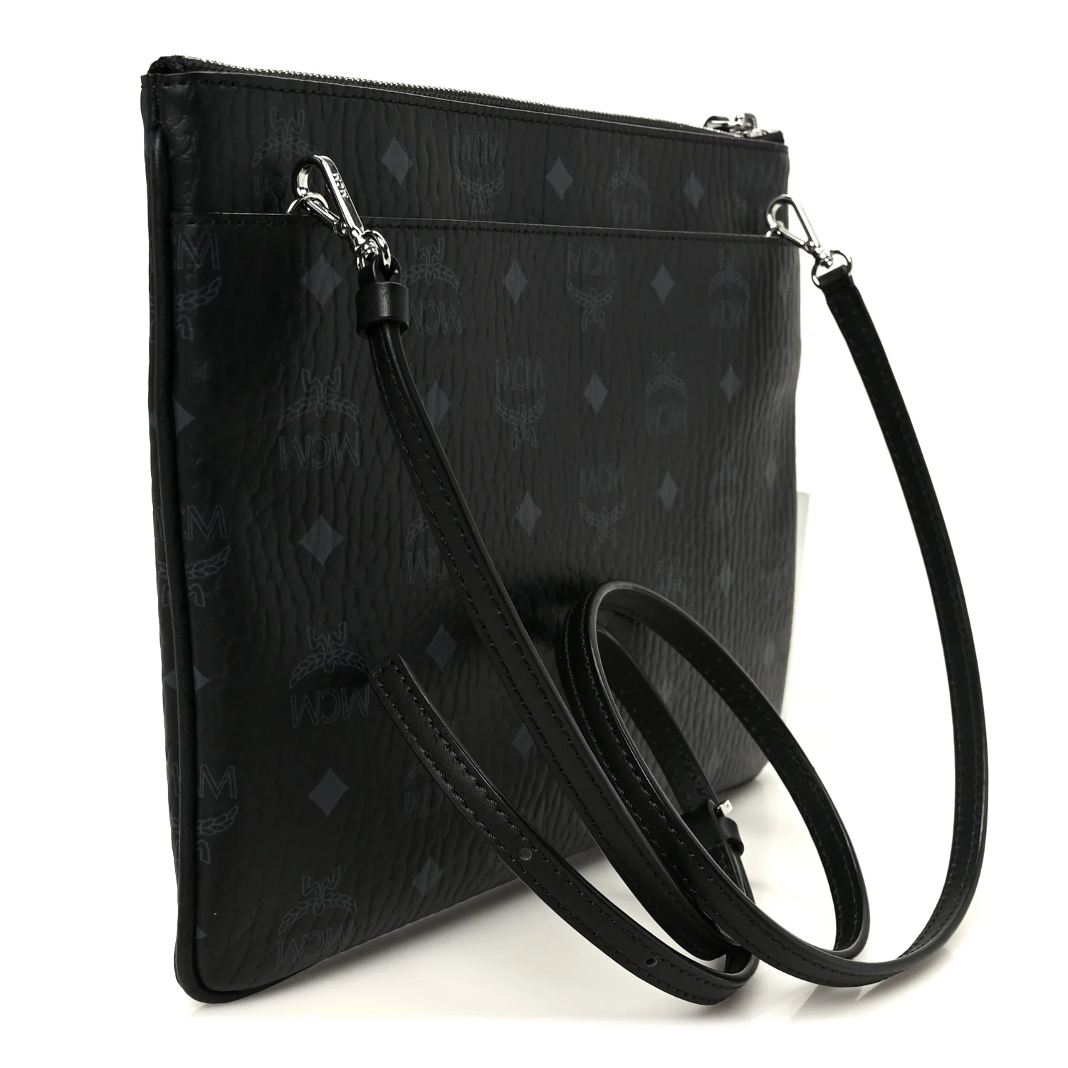 Visetos Medium Crossbody Pouch Black - Image 4