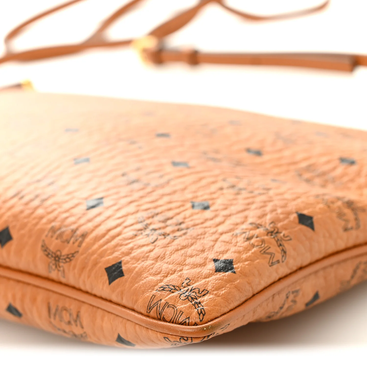 Visetos Medium Crossbody Pouch Cognac - Image 10