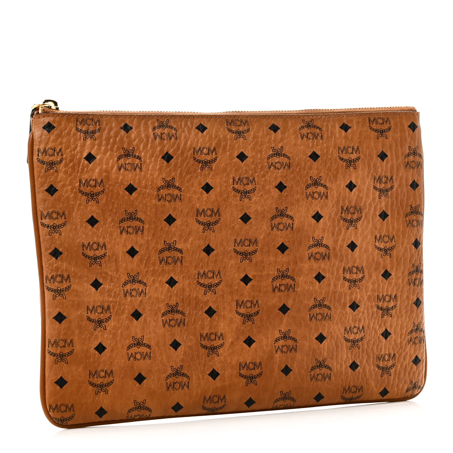 Visetos Medium Crossbody Pouch Cognac - Image 3