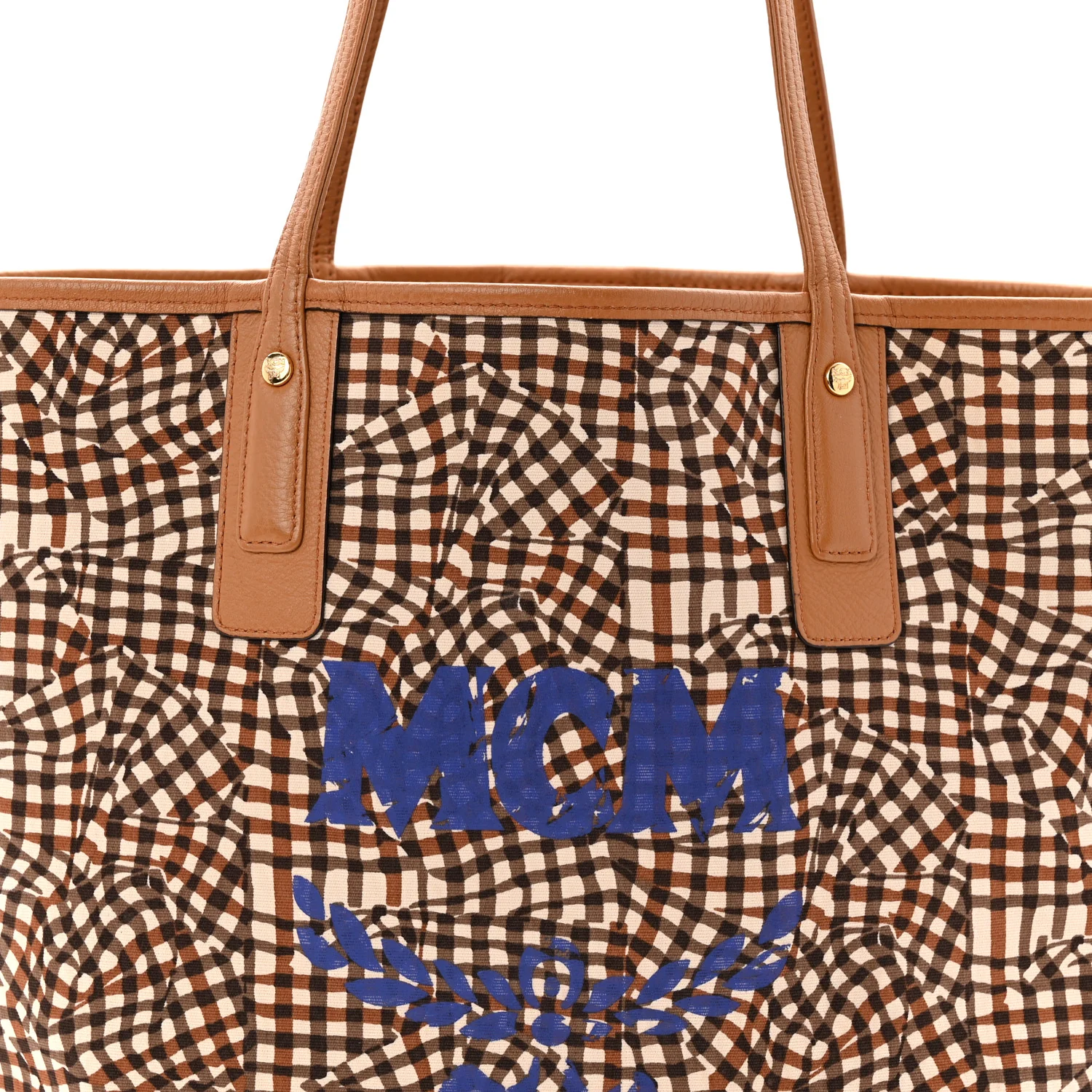 Visetos Medium Liz Reversible Shopper Tote Cognac - Image 12