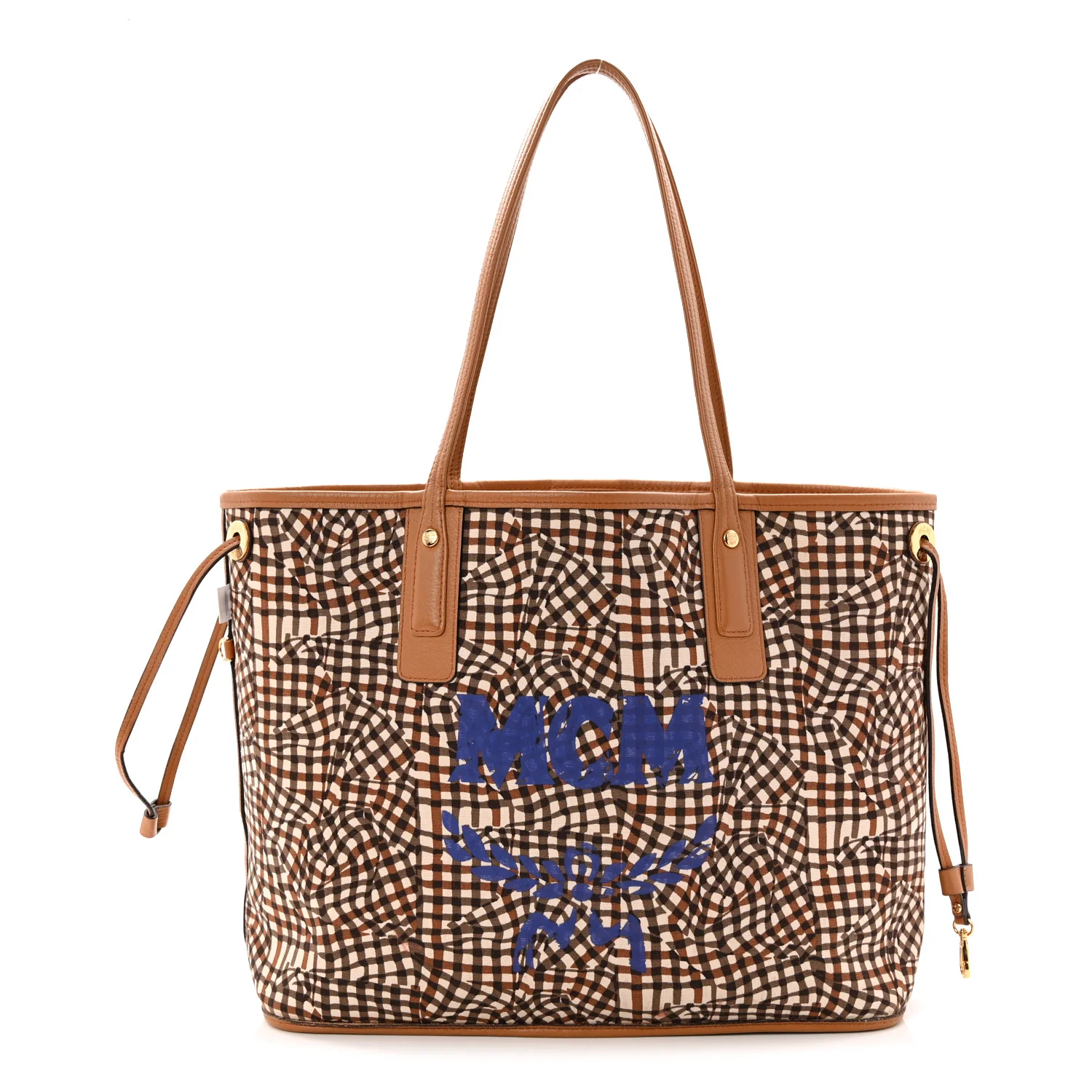 Visetos Medium Liz Reversible Shopper Tote Cognac - Image 3