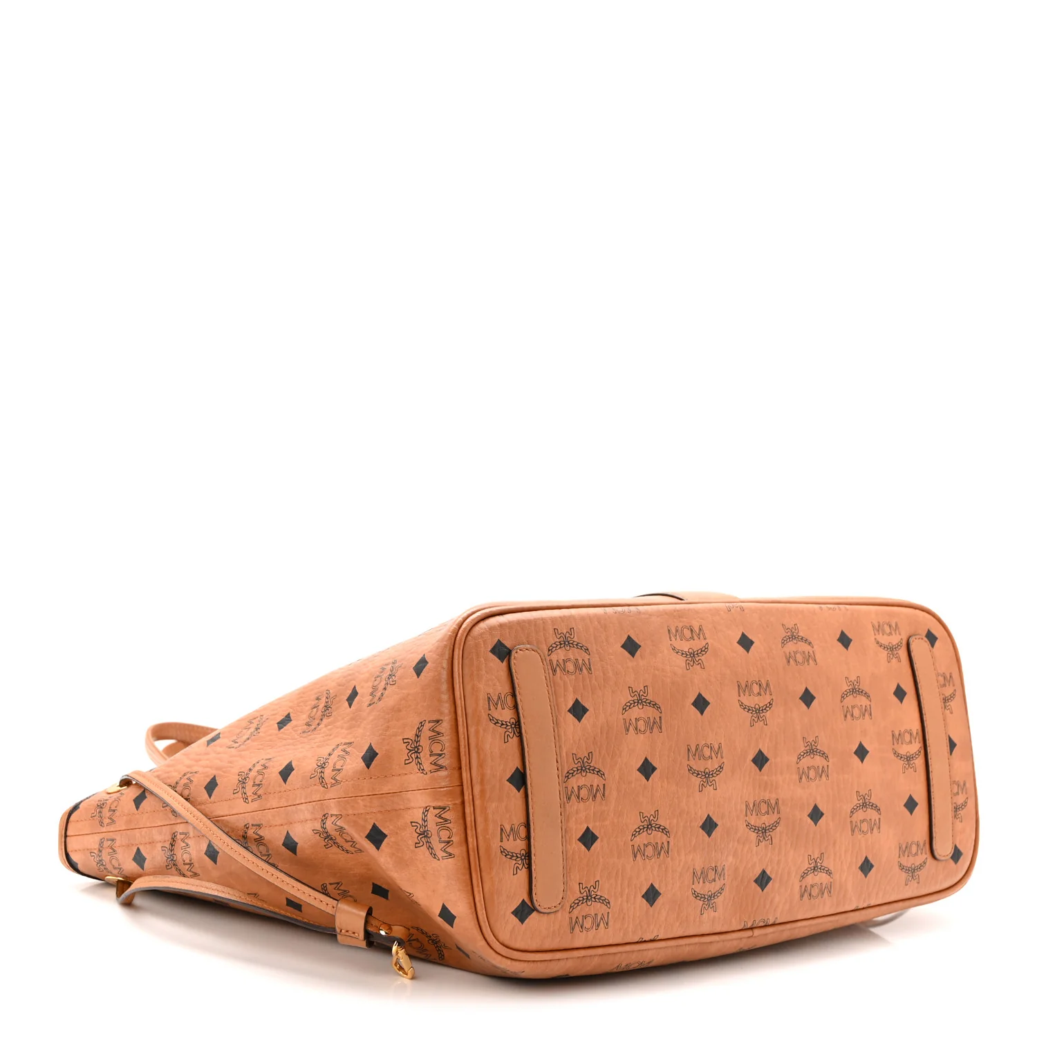 Visetos Medium Liz Reversible Shopper Tote Cognac - Image 7