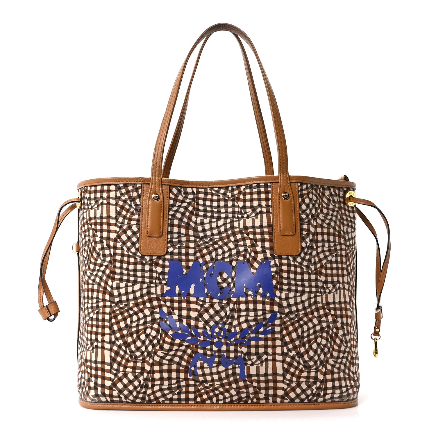 Visetos Medium Liz Reversible Shopper Tote Cognac - Image 10