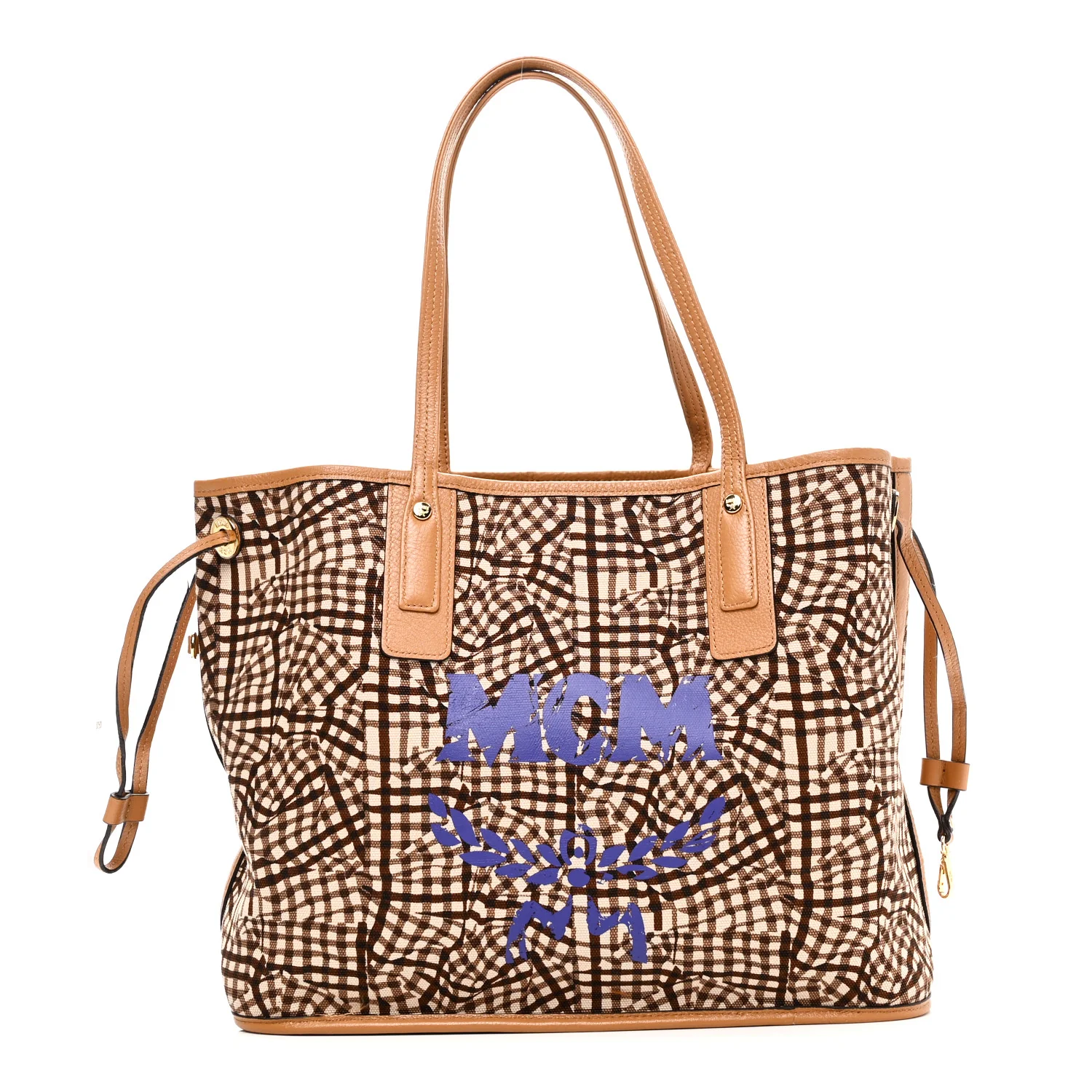 Visetos Medium Liz Reversible Shopper Tote Cognac - Image 3