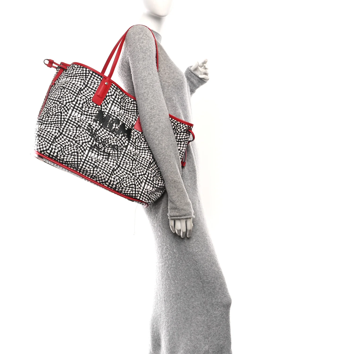 Visetos Medium Liz Reversible Shopper Tote Ruby Red - Image 2