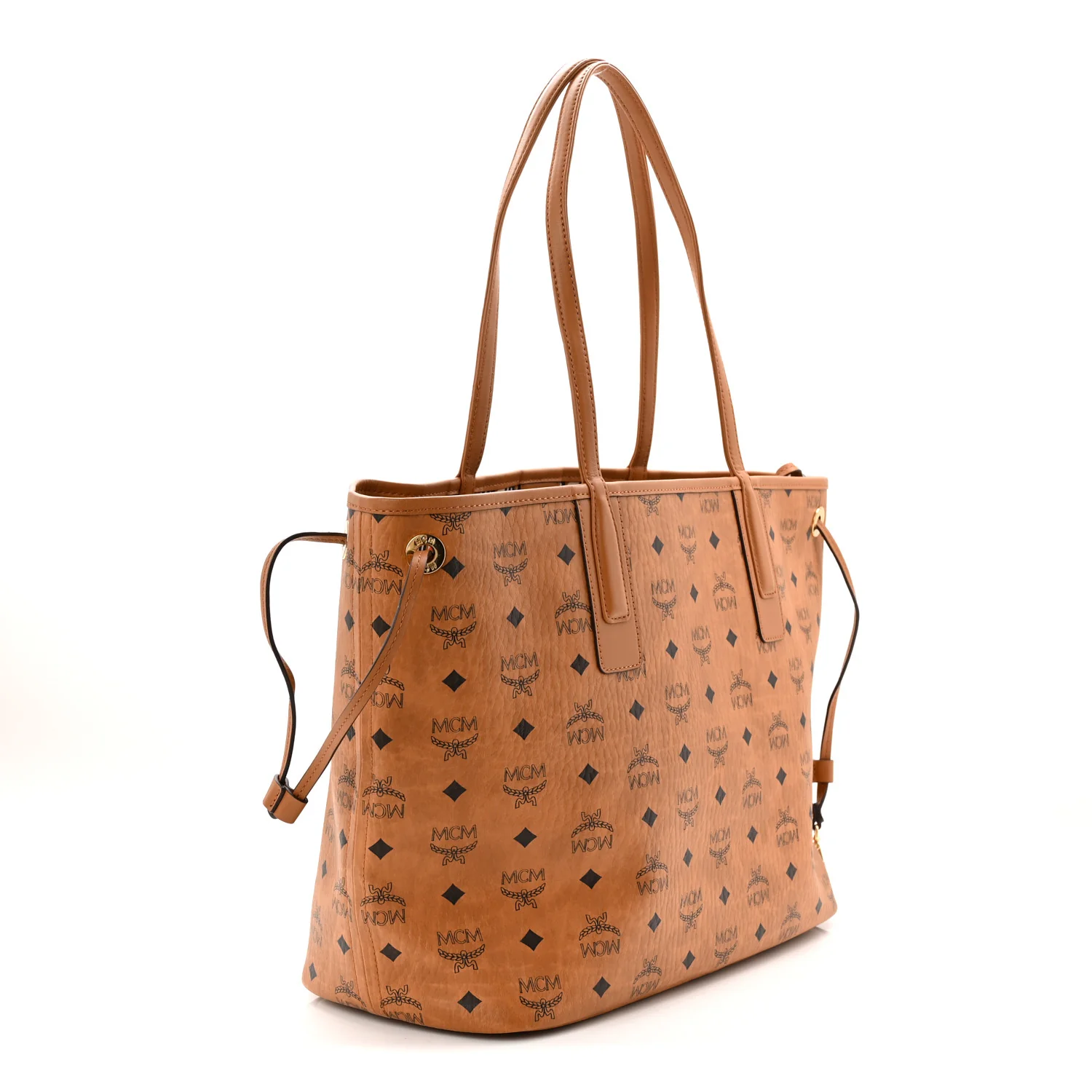 Visetos Medium Liz Shopper Tote Cognac - Image 4