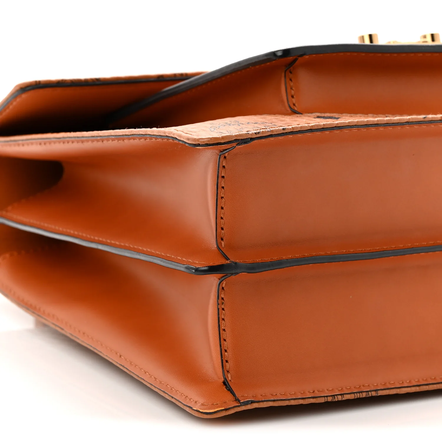Visetos Medium Patricia Pocket Satchel Cognac - Image 8