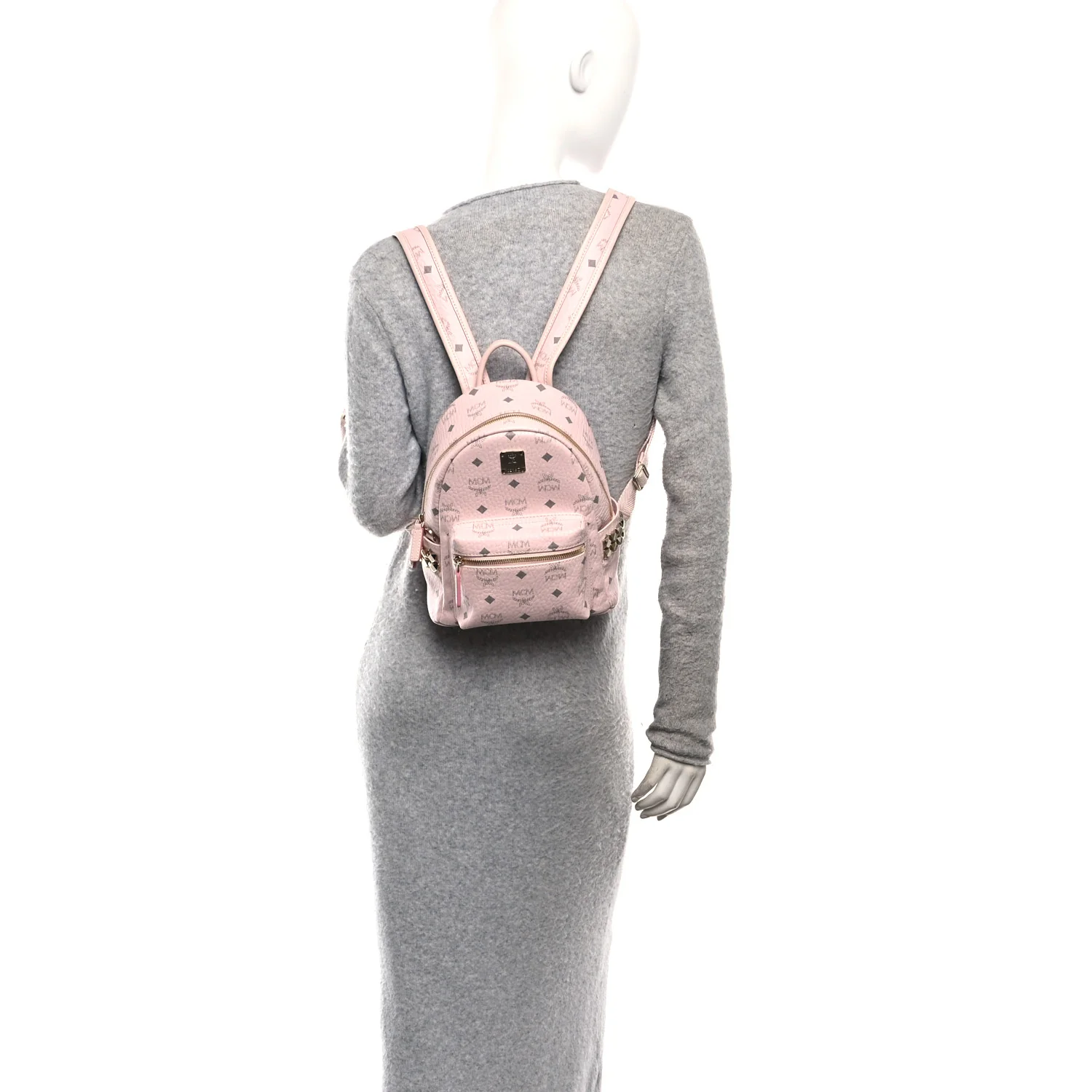 Visetos Outline Stud Mini Stark Backpack Soft Pink - Image 2