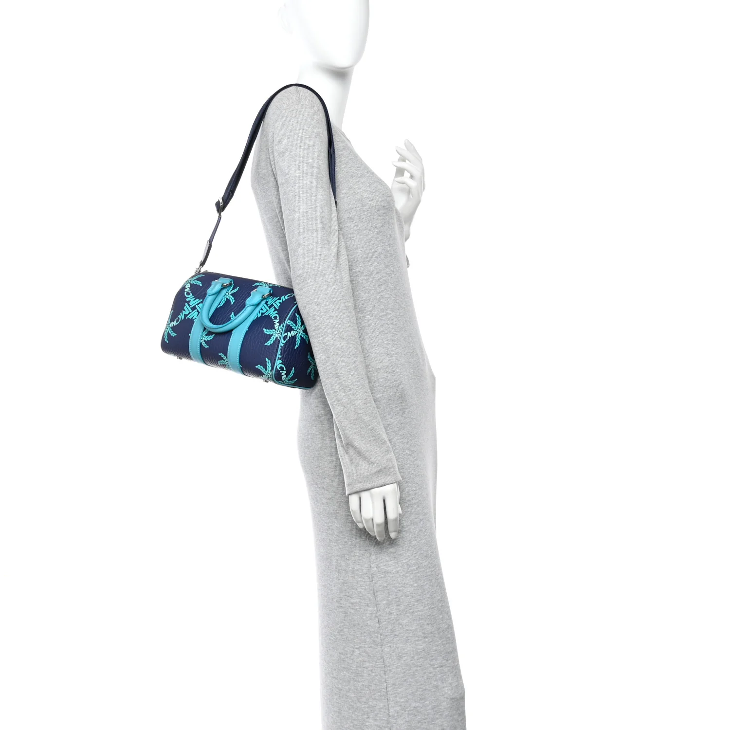 Visetos Small Ella Palm Boston Bag Ceramic - Image 2