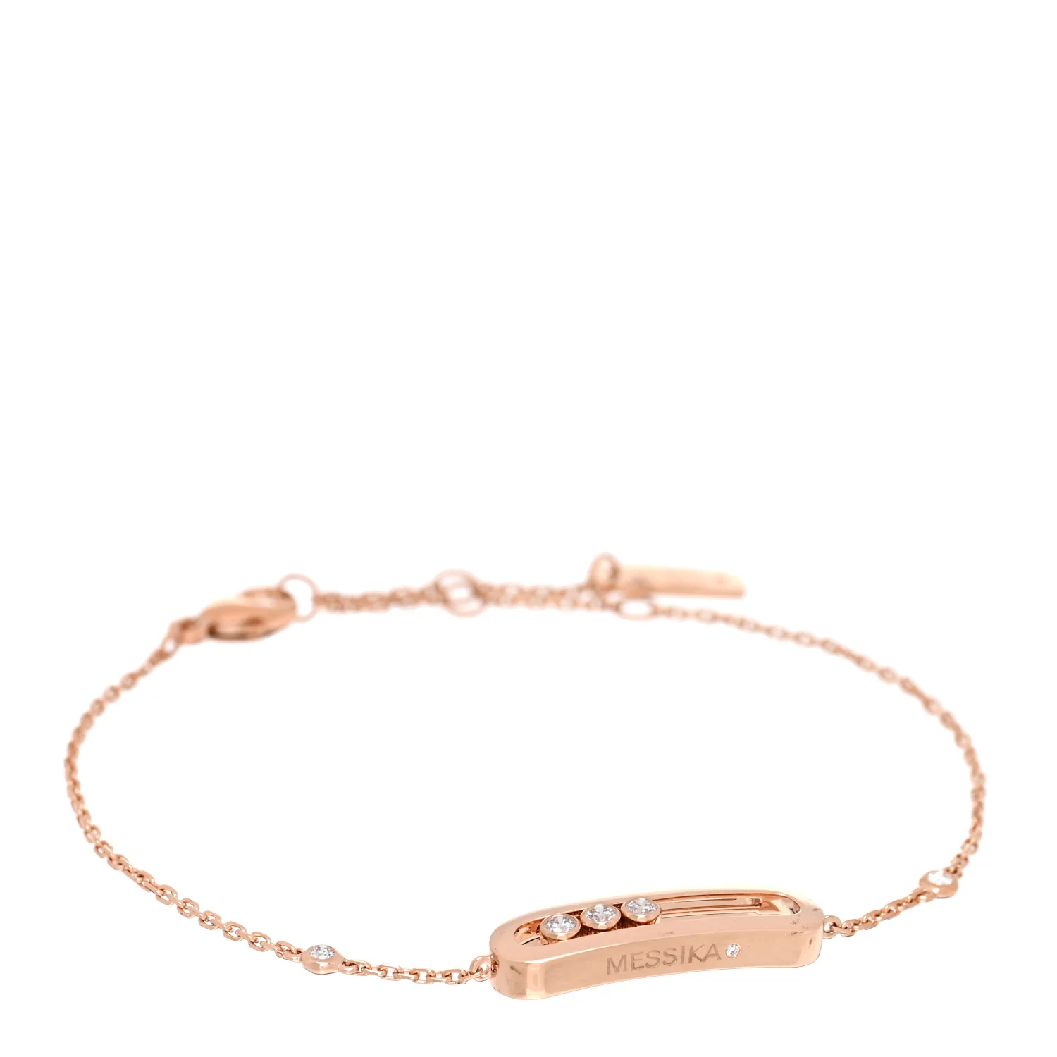 18K Rose Gold Diamond Baby Move Bracelet