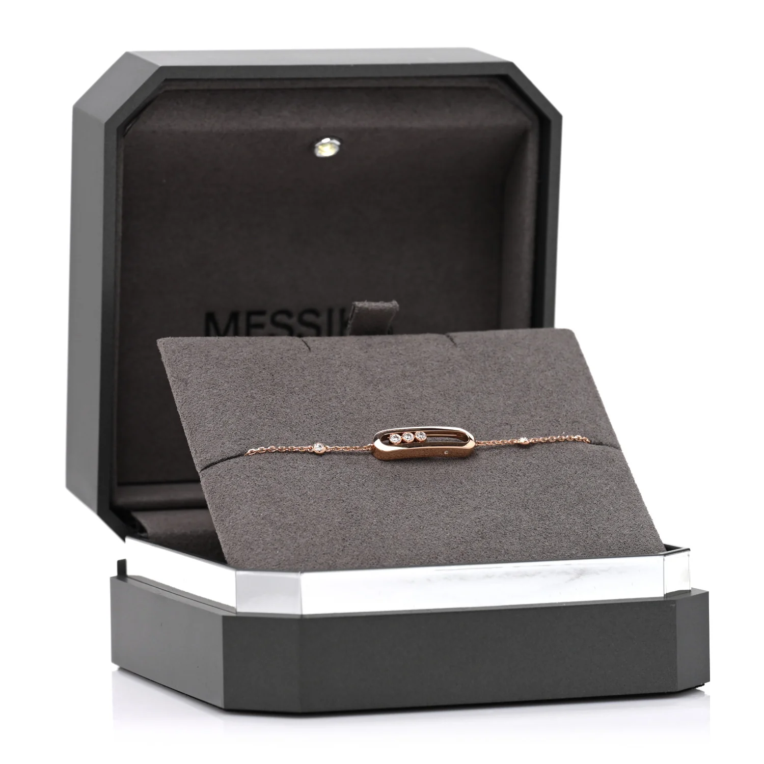 18K Rose Gold Diamond Baby Move Bracelet - Image 4
