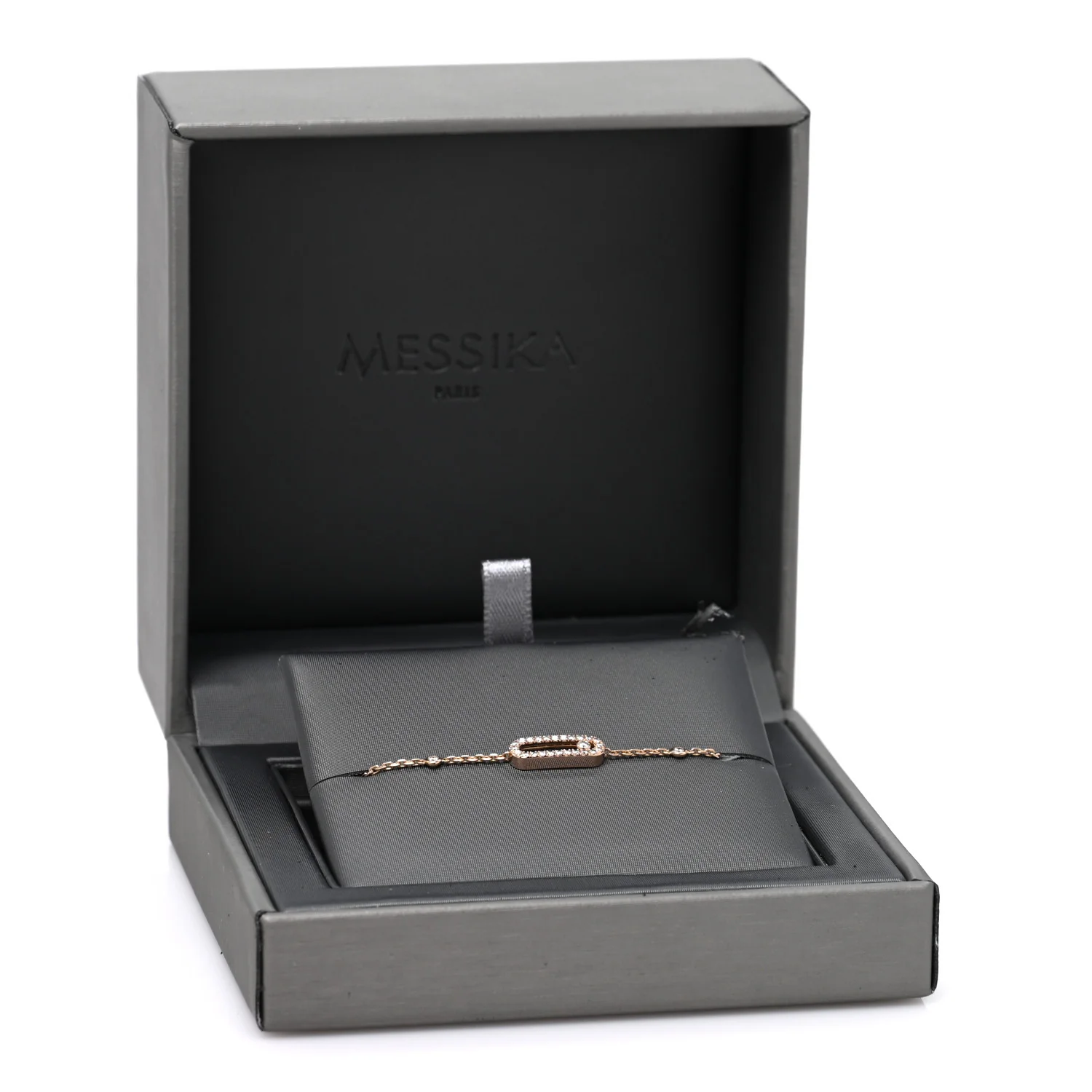 18K Rose Gold Diamond Move Uno Pave Bracelet - Image 4
