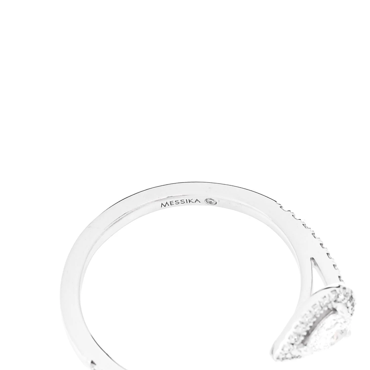 18K White Gold Diamond .15ct My Twin Moi & Toi Ring 52 6 - Image 5