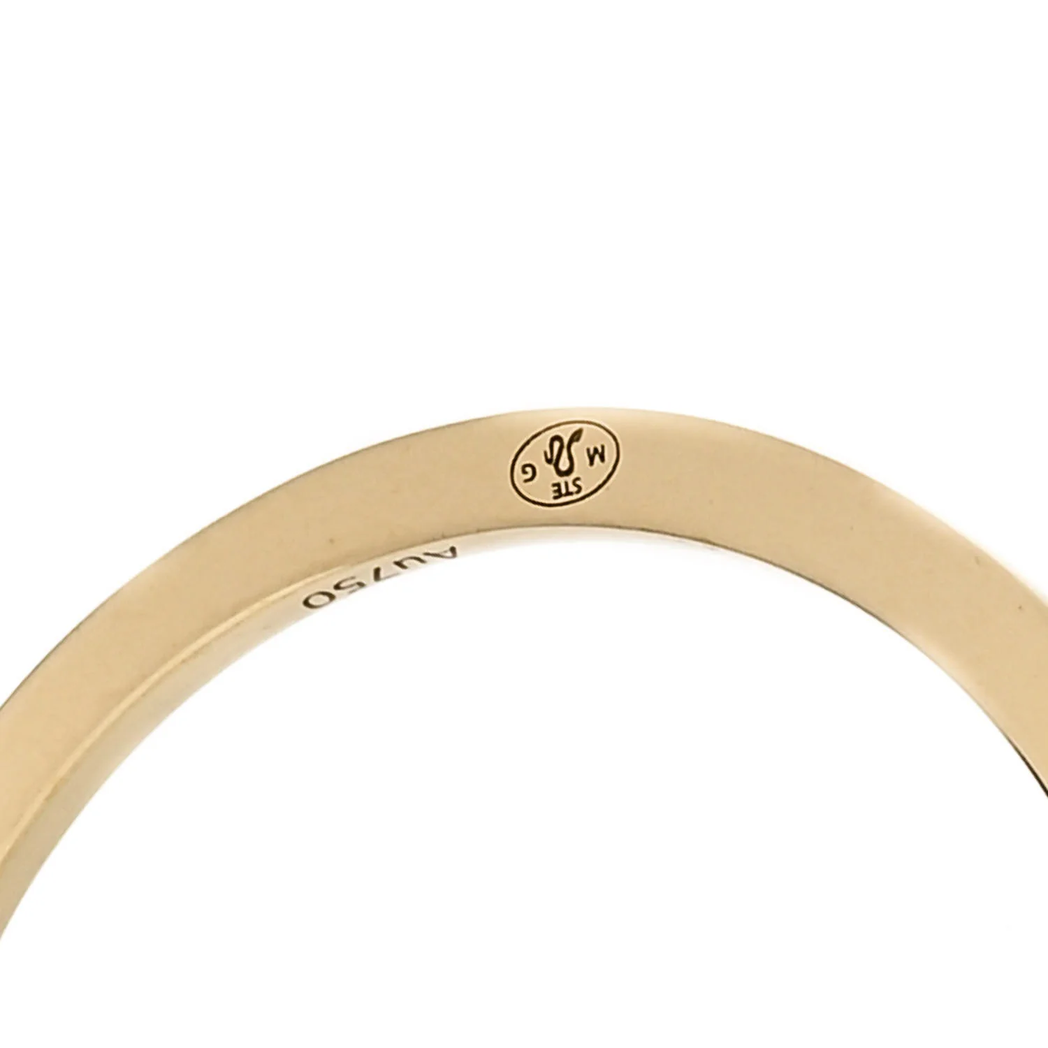 18K Yellow Gold Diamond Move Uno Ring 52 6 - Image 7
