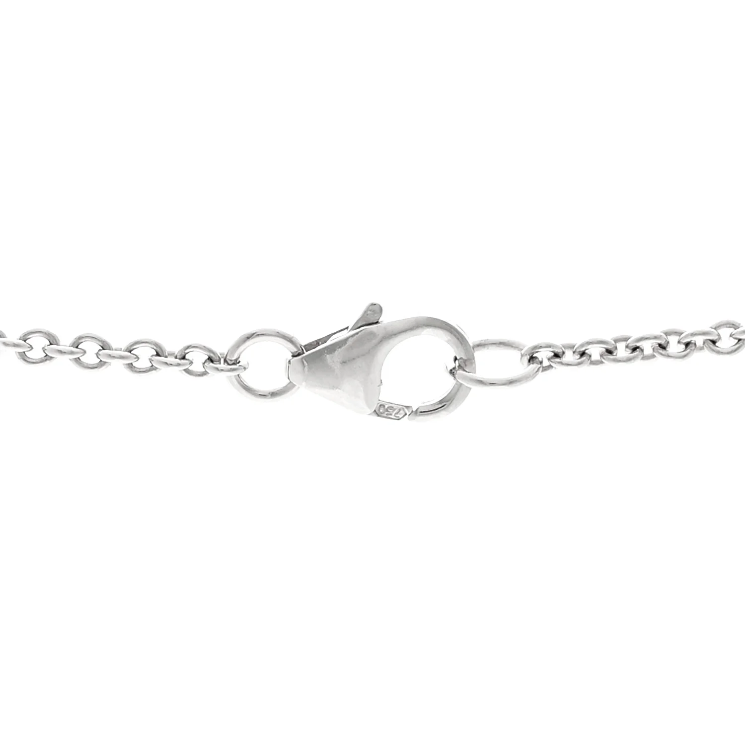 18K White Gold Diamond Akoya Cultured Pearl Petit Soleil Drop Pendant Necklace - Image 4