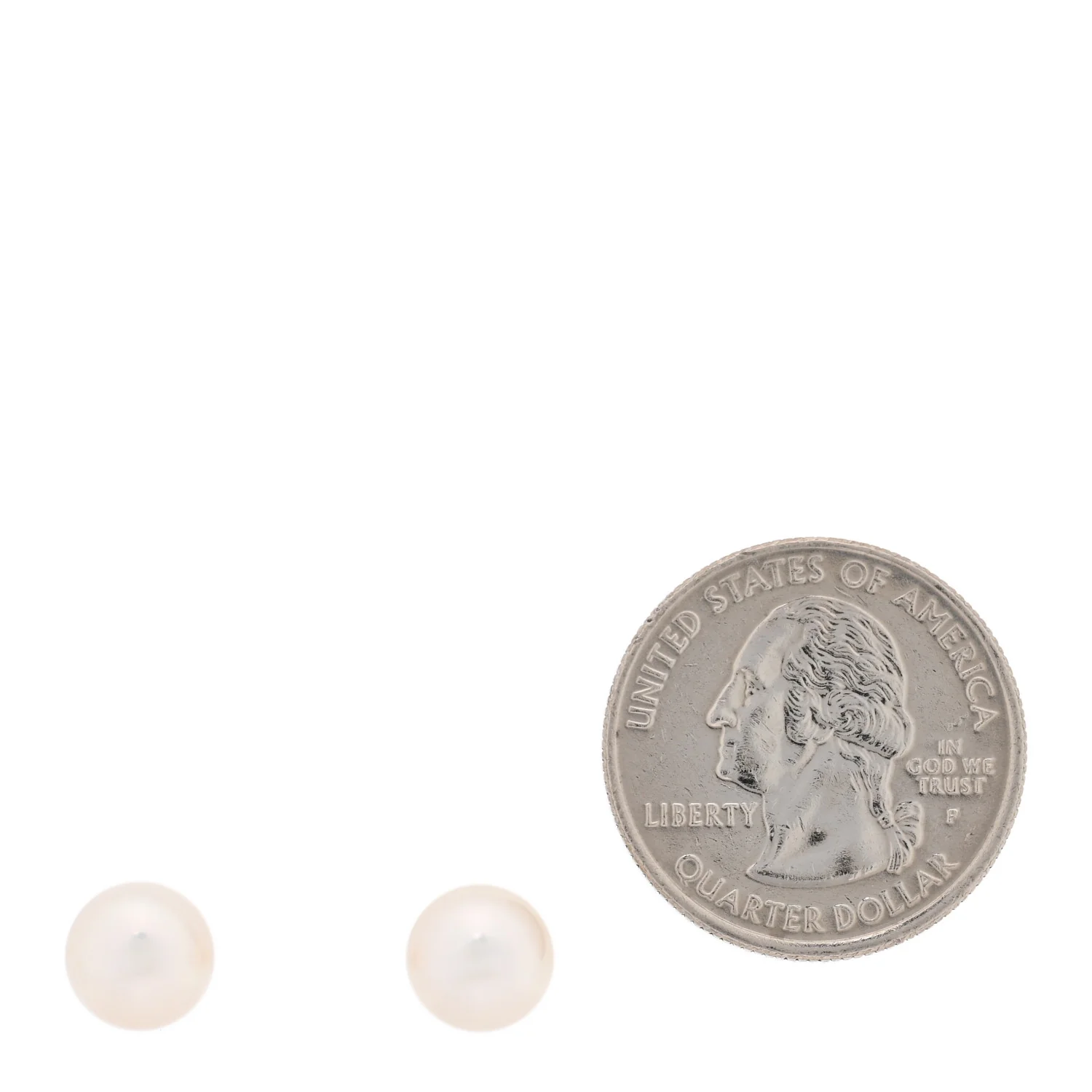 18K Yellow Gold Akoya Cultured Pearl 8.5mm Stud Earrings - Image 2