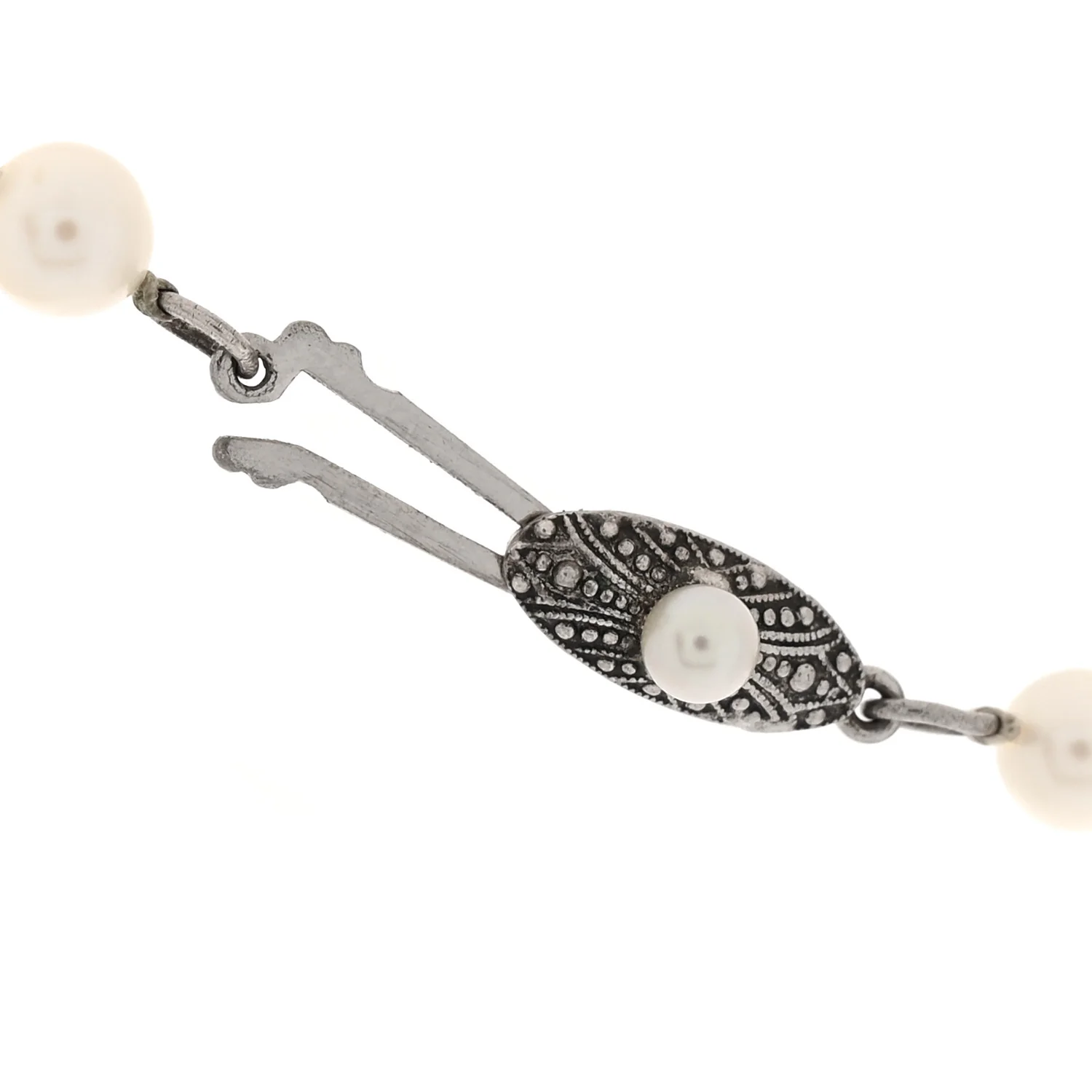 Sterling Silver Akoya Cultured Pearl 5-5.5mm Strand Necklace 17.5" - Image 5