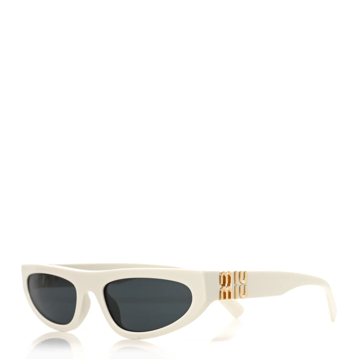 Acetate Glimpse Cat Eye Sunglasses SMU 07Z White