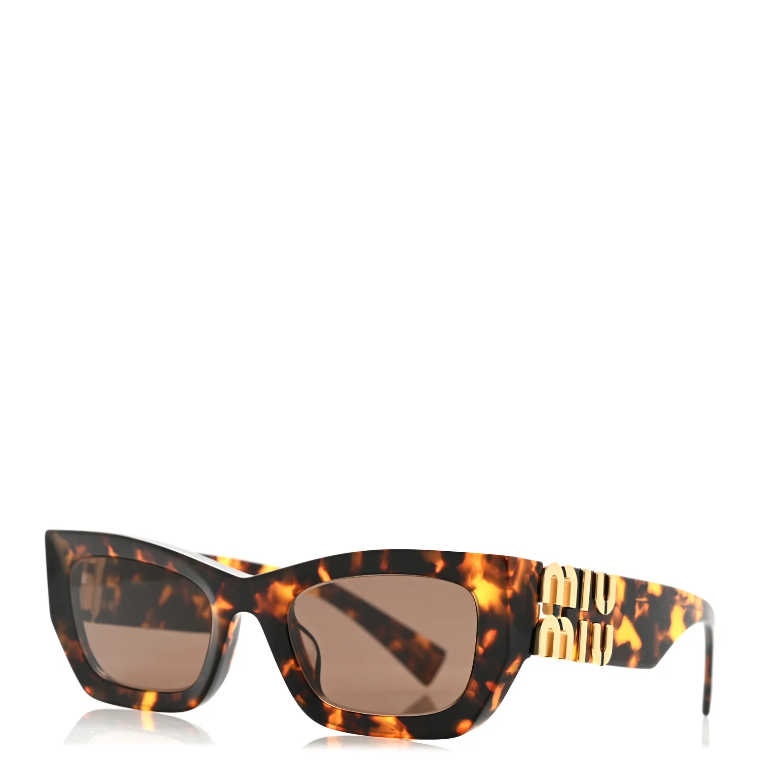 Acetate Miu Glimpse Sunglasses SMU 09WS Havana
