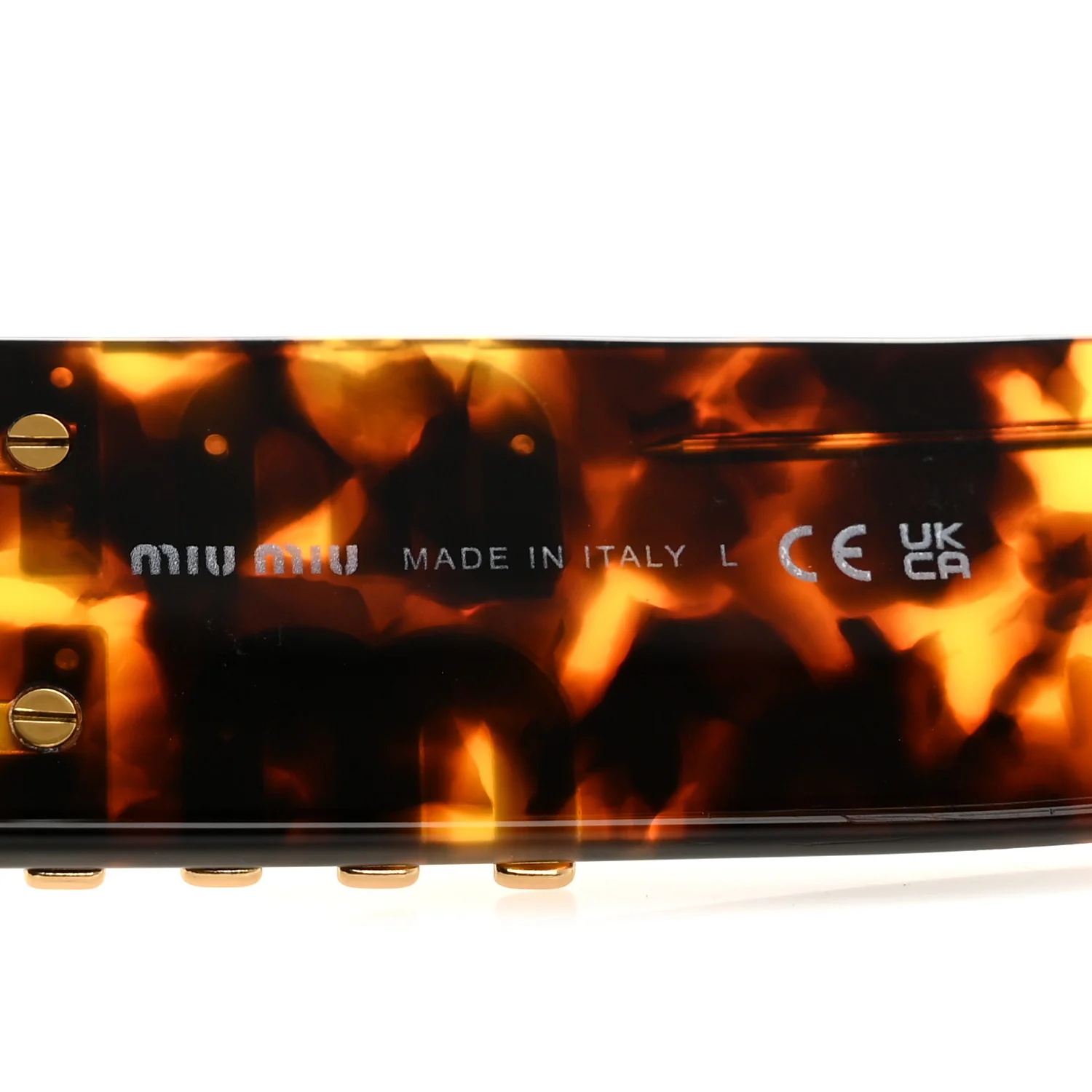 Acetate Miu Glimpse Sunglasses SMU 09WS Havana - Image 5