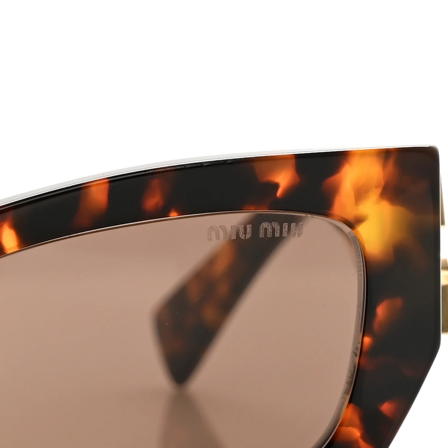 Acetate Miu Glimpse Sunglasses SMU 09WS Havana - Image 7
