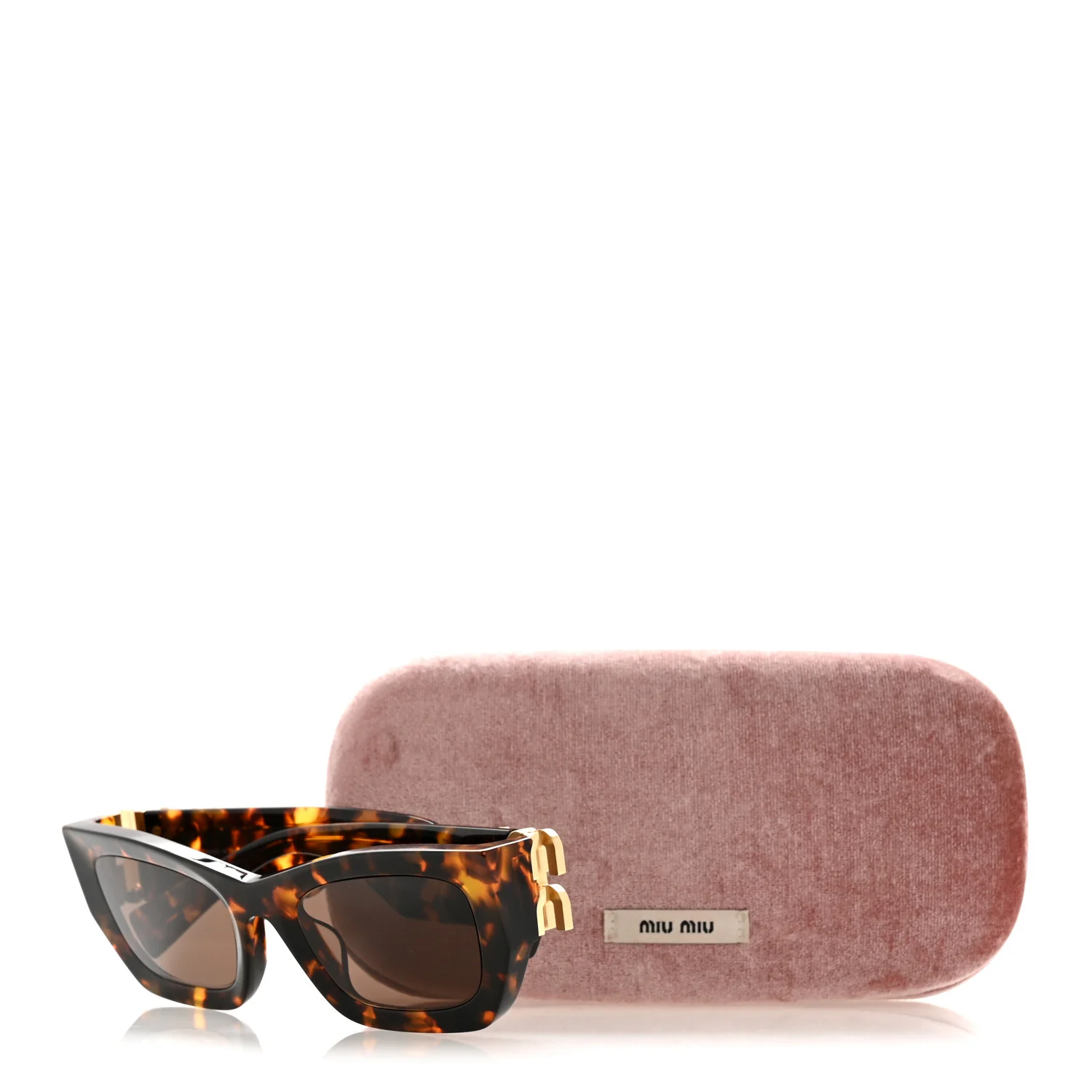 Acetate Miu Glimpse Sunglasses SMU 09WS Havana - Image 8