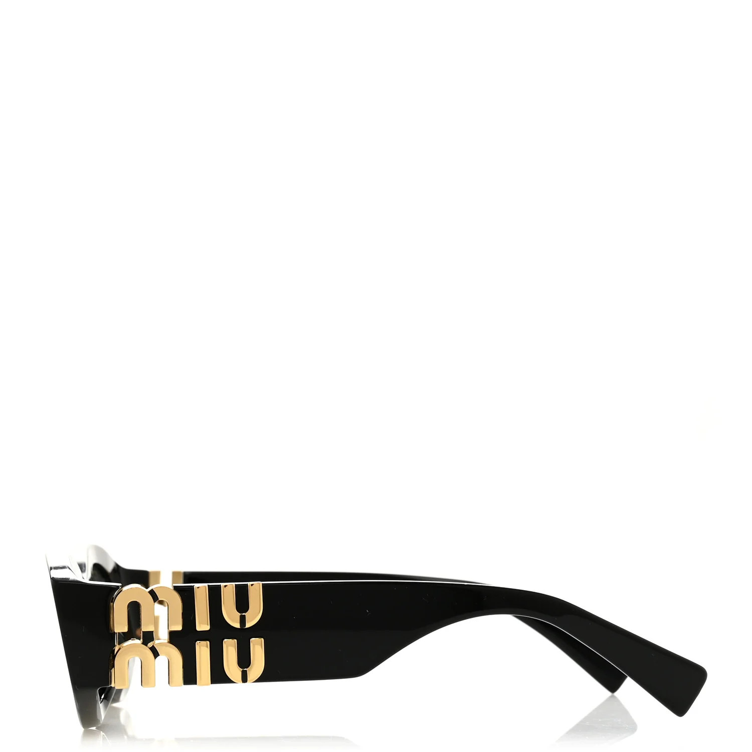 Acetate Oval Glimpse Sunglasses SMU11W Black - Image 2