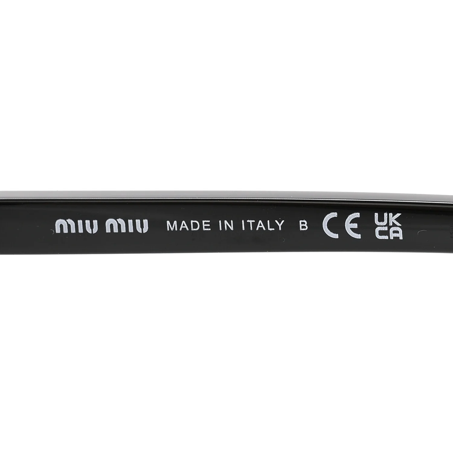 Acetate Rectangle Regard Sunglasses SMU11Z Black - Image 5