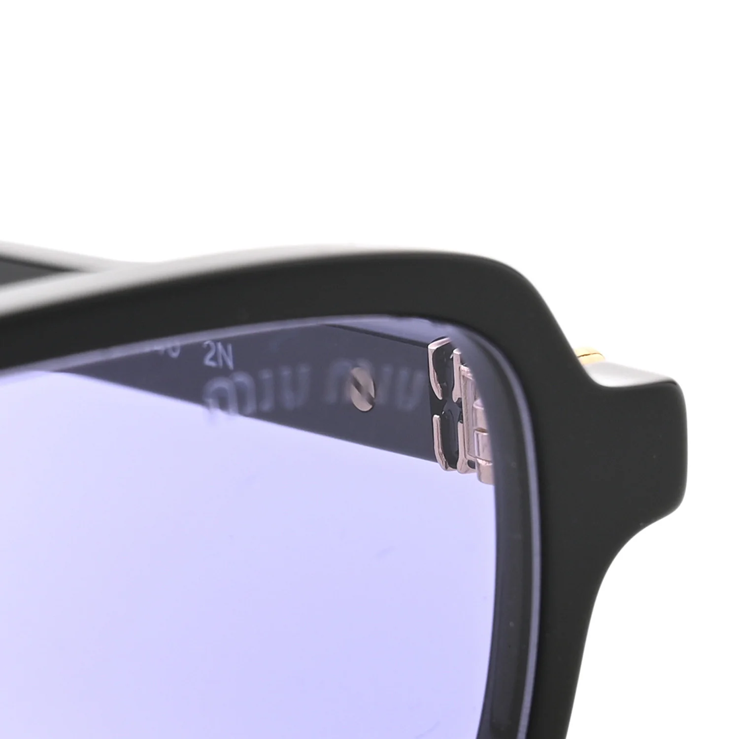 Acetate Rectangle Regard Sunglasses SMU11Z Black - Image 8