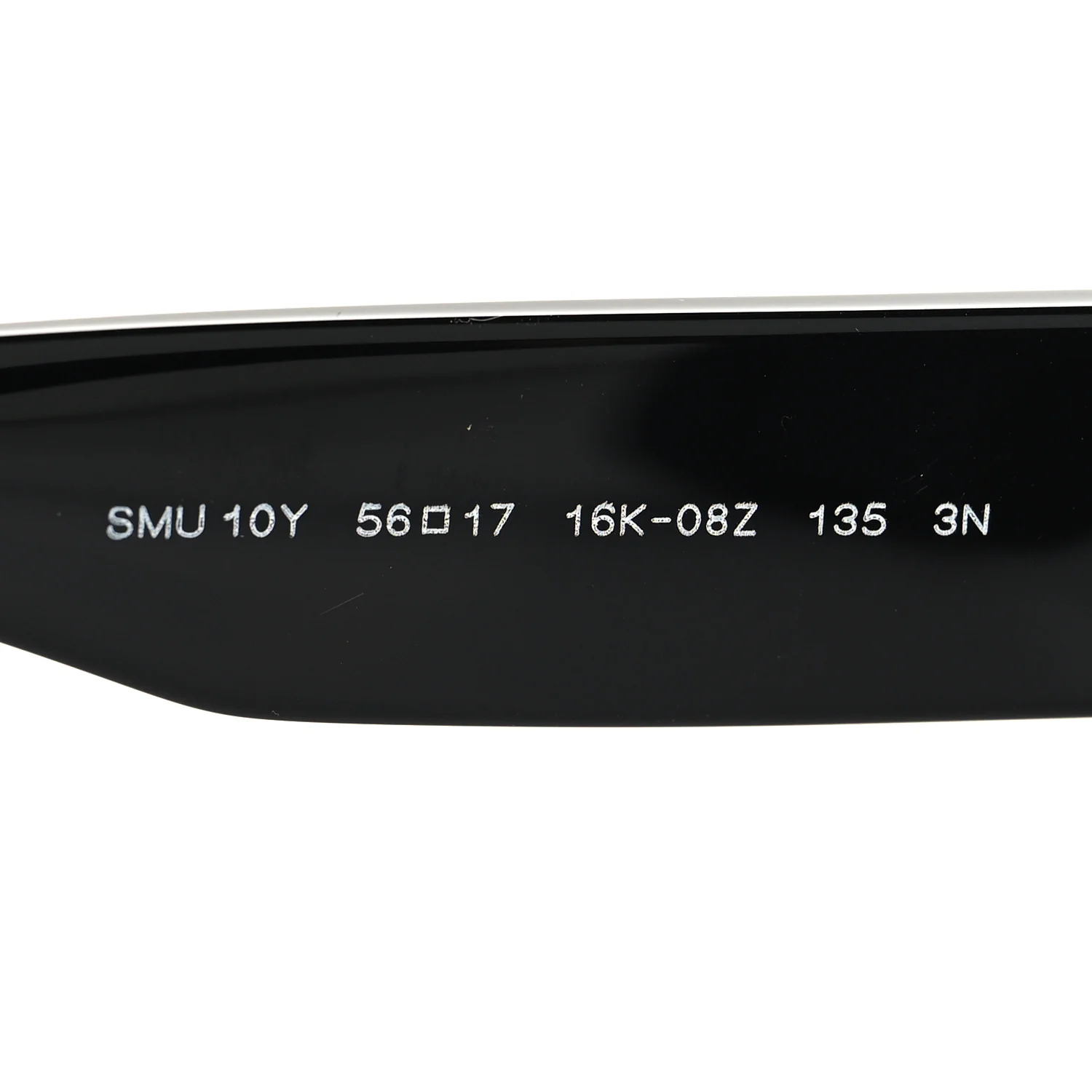 Acetate Rectangle Sunglasses SMU 10Y Black - Image 6