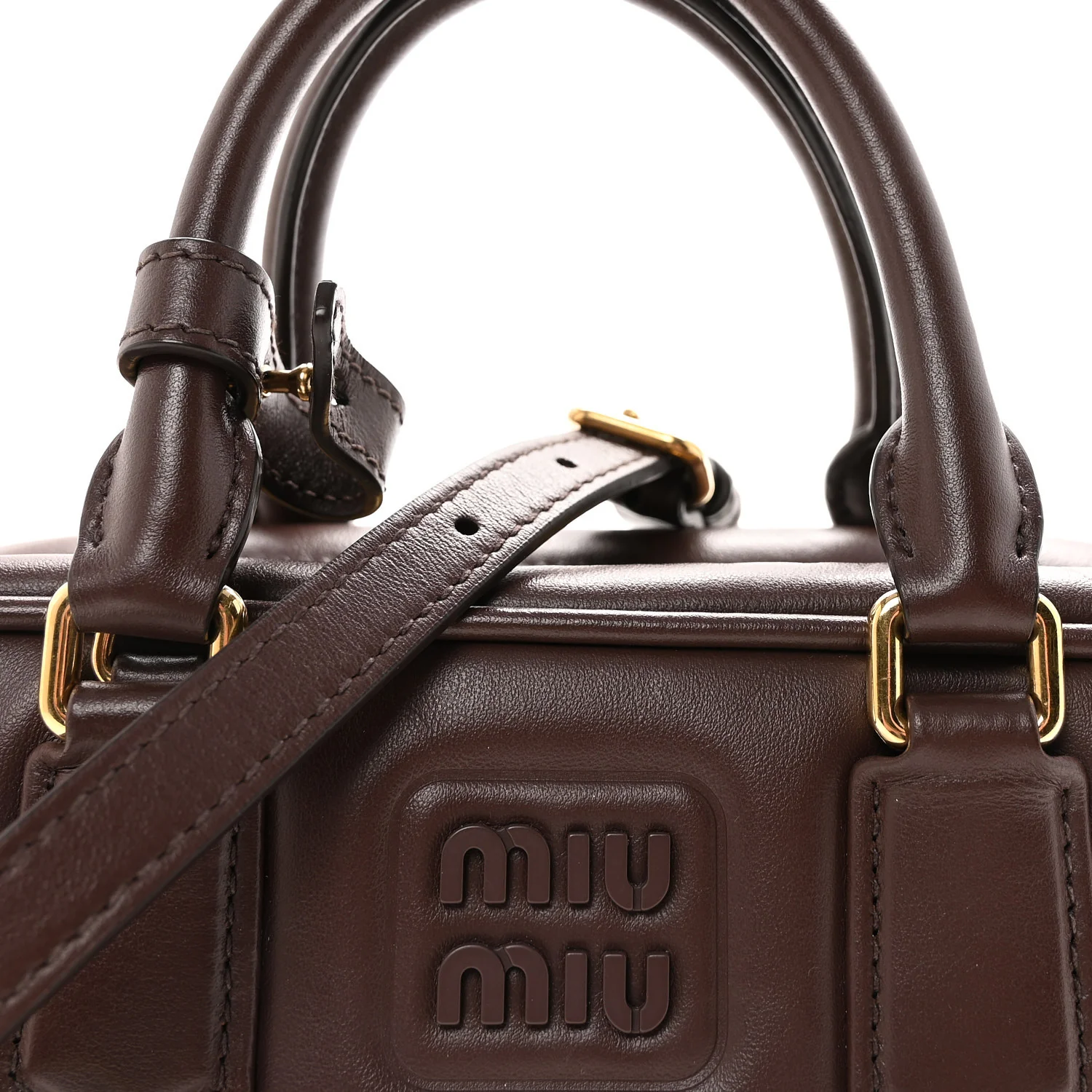 Calfskin Mini Arcadie Top Handle Bag Briarwood - Image 7