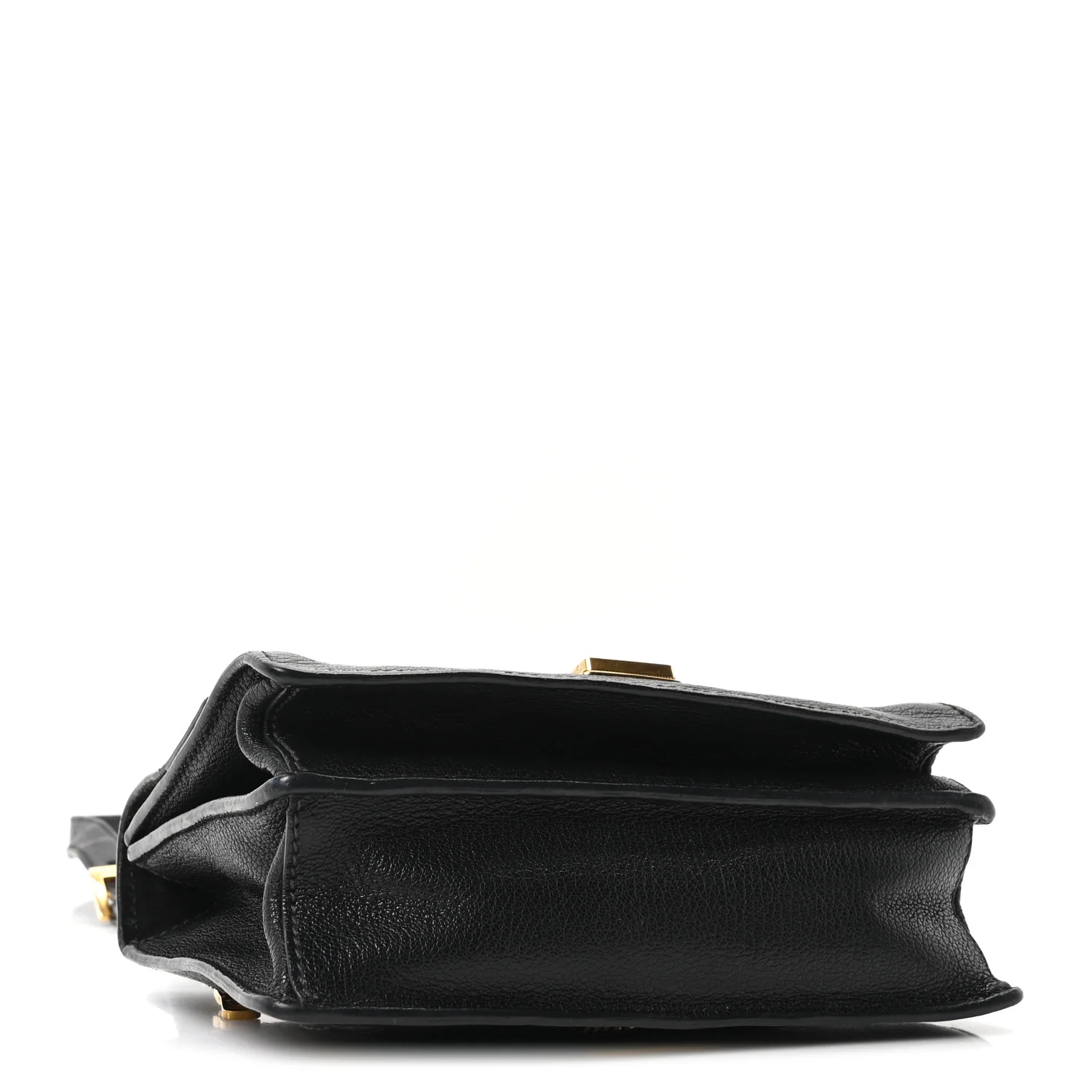 Goatskin Madras Crossbody Bag Black - Image 3
