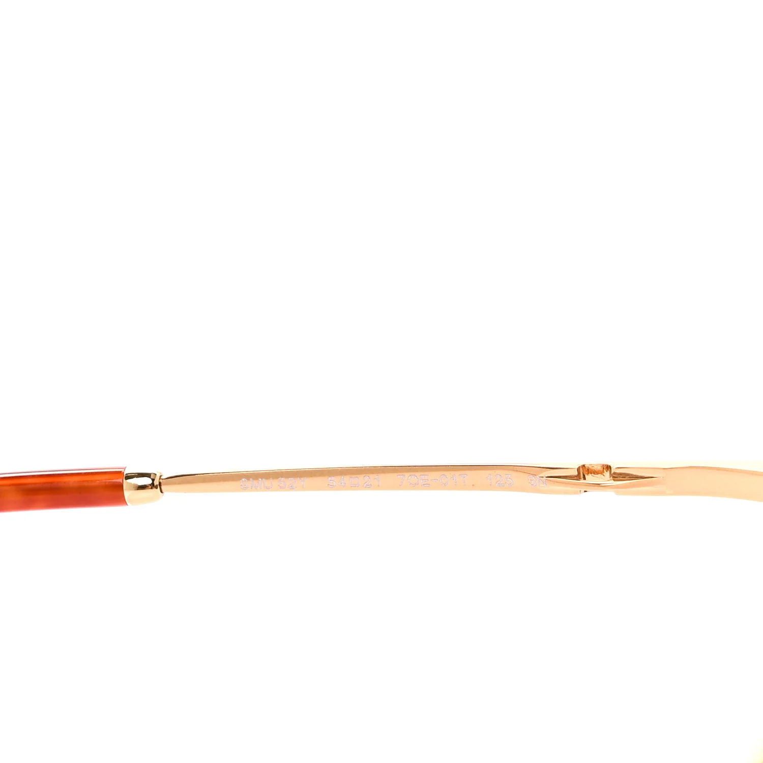 Metal Oval Sunglasses SMU52Y Tortoise Loden - Image 6