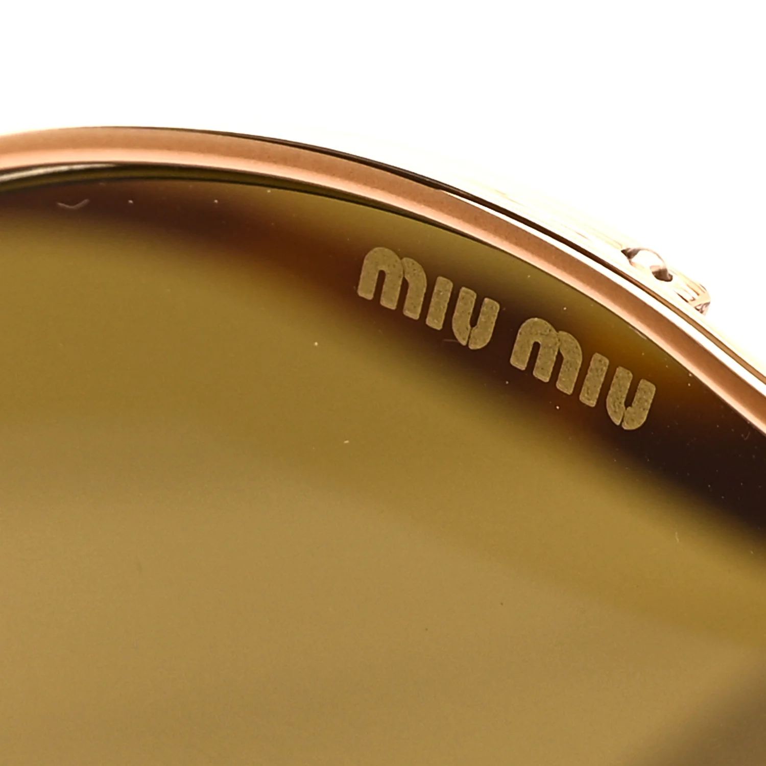 Metal Oval Sunglasses SMU52Y Tortoise Loden - Image 7