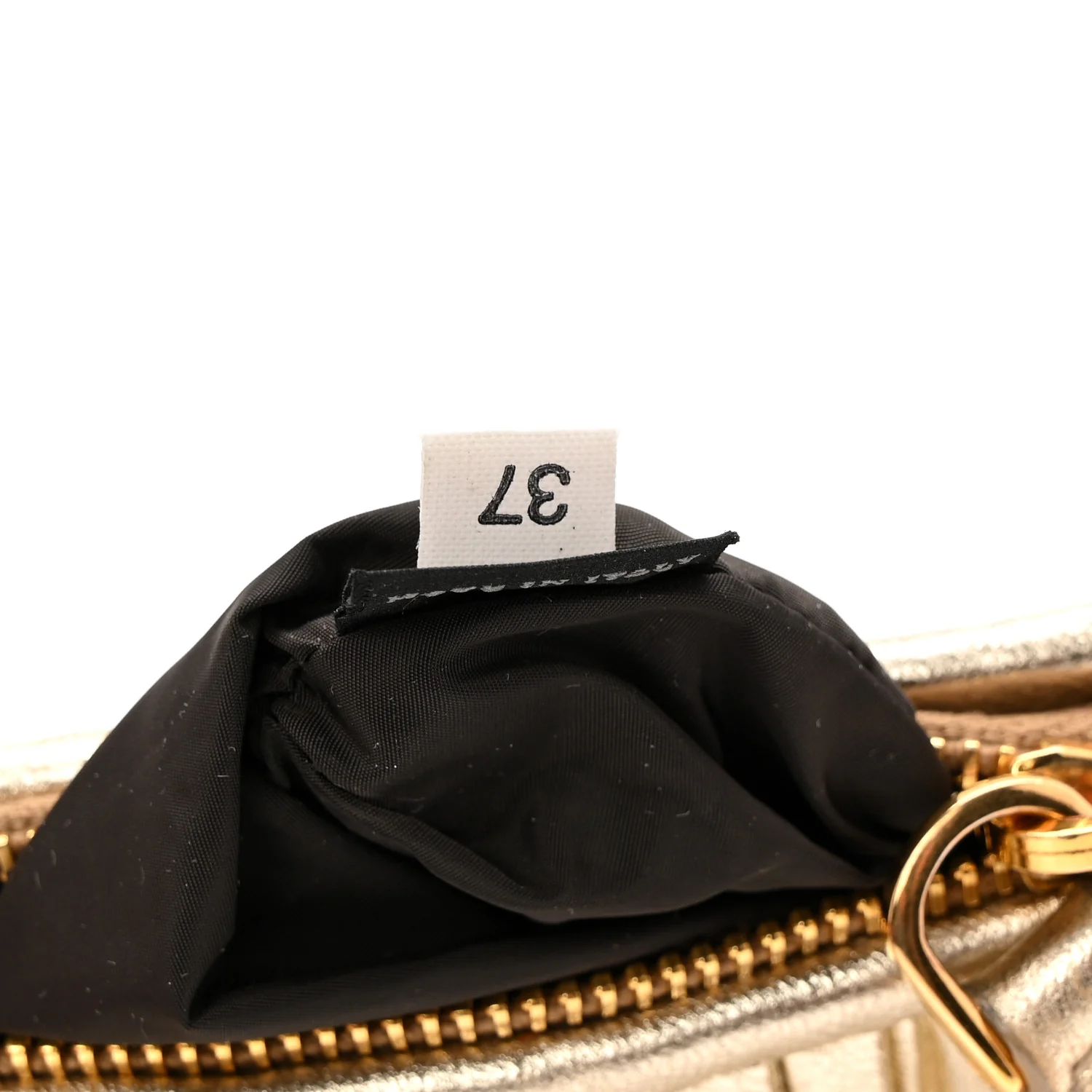 Metallic Nappa Plisse Long Clutch Gold - Image 8