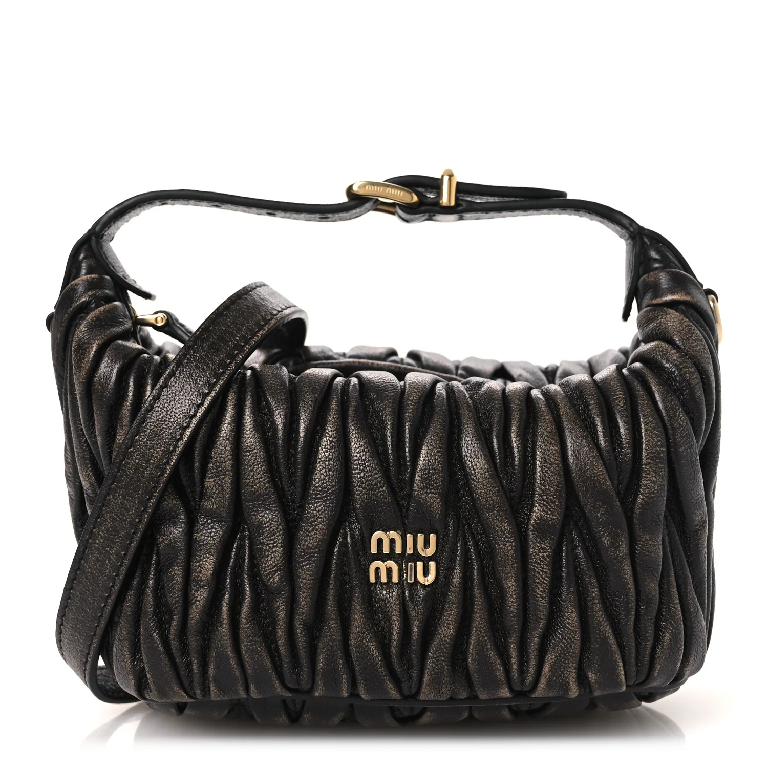 Nappa Matelasse Pouch Sand Coffee