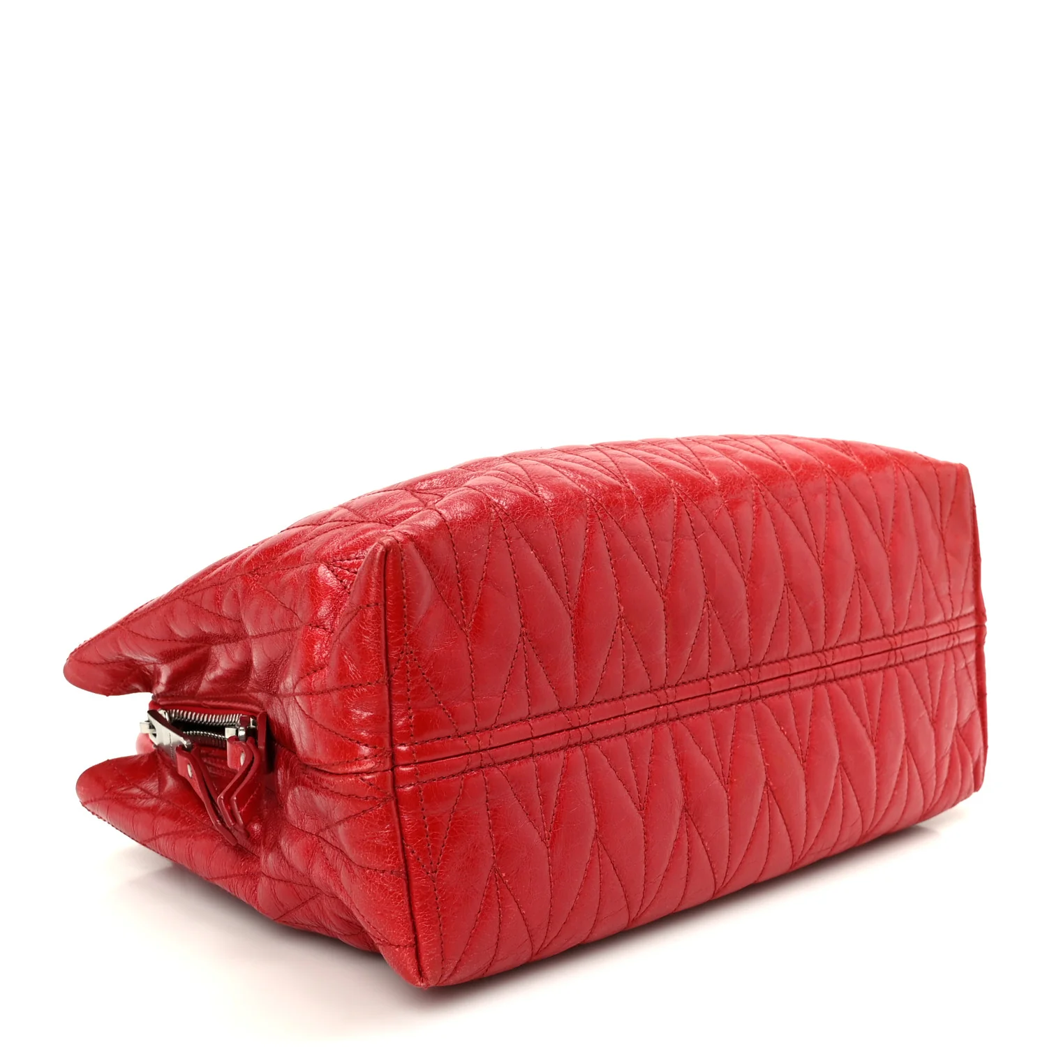 Nappa Matelasse Tote Fuoco - Image 4