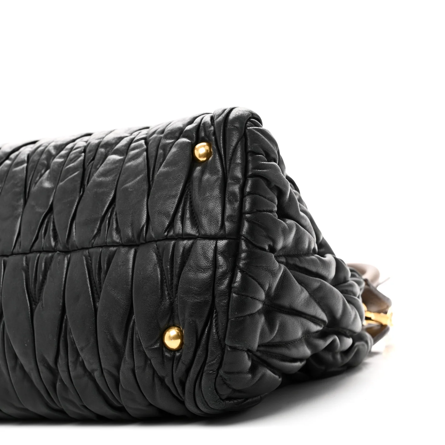 Nappa Matelasse Turnlock Hobo Black Brown - Image 9