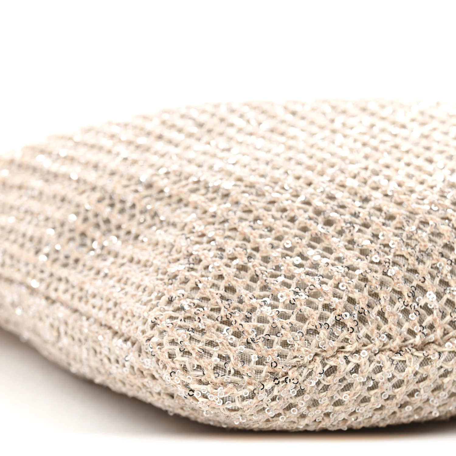 Sequin Mesh Ivy Bag Cipria - Image 10
