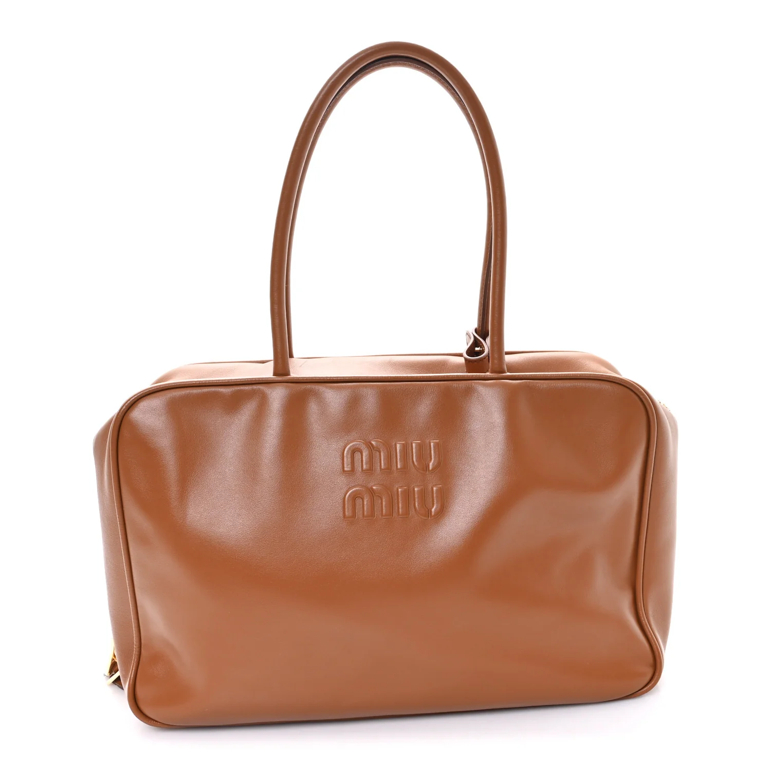 Soft Calf Softy Large Beau Top Handle Bag Cognac