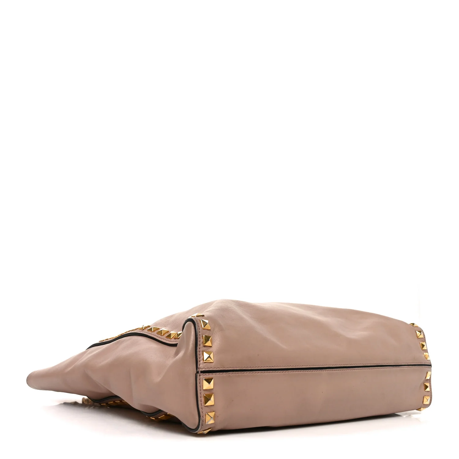 Soft Calf Studded Shopping Tote Cammeo - Image 4