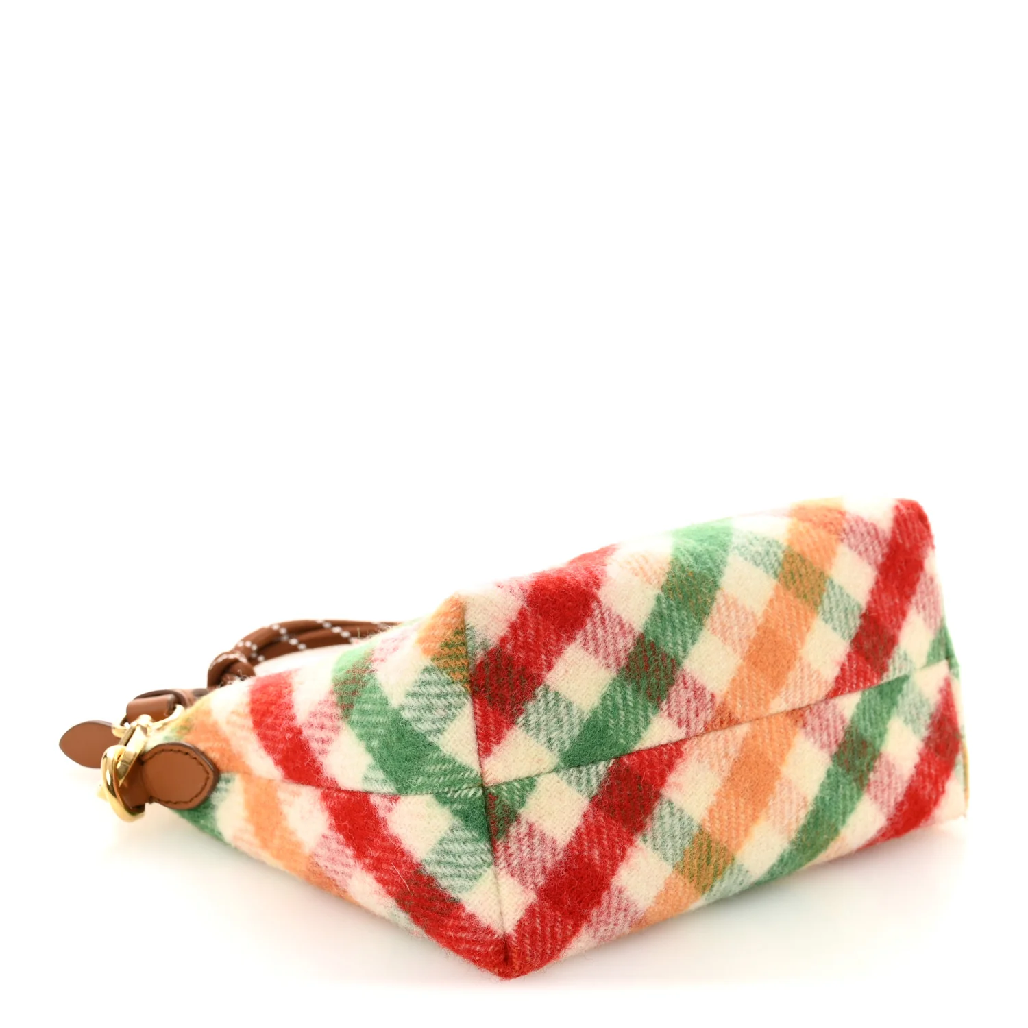 Wool Plaid Pouch Multicolor - Image 4