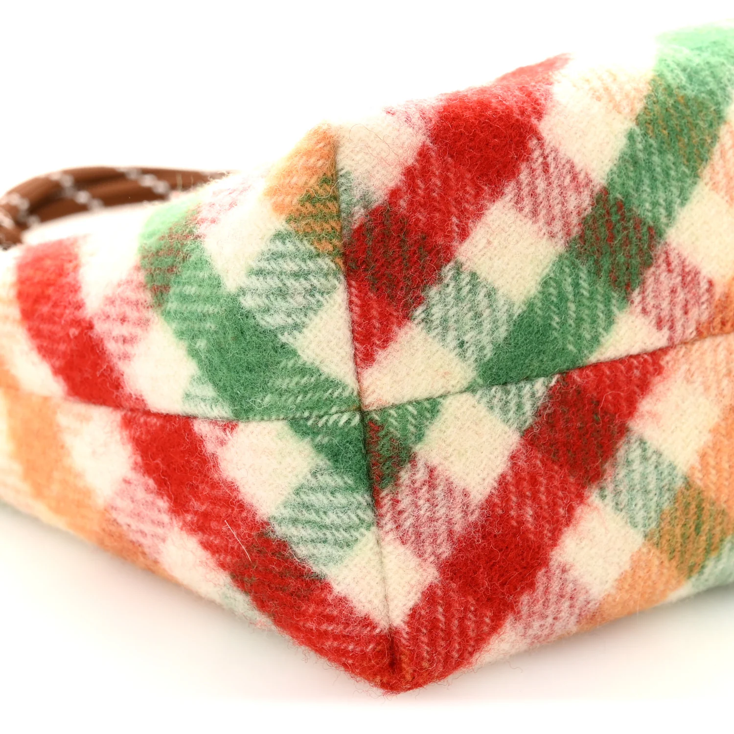 Wool Plaid Pouch Multicolor - Image 8