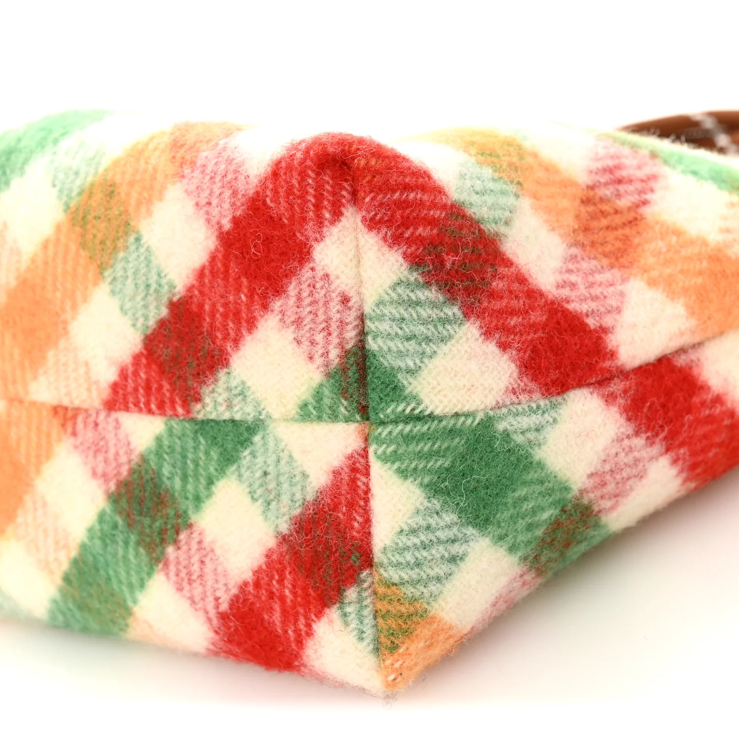 Wool Plaid Pouch Multicolor - Image 9