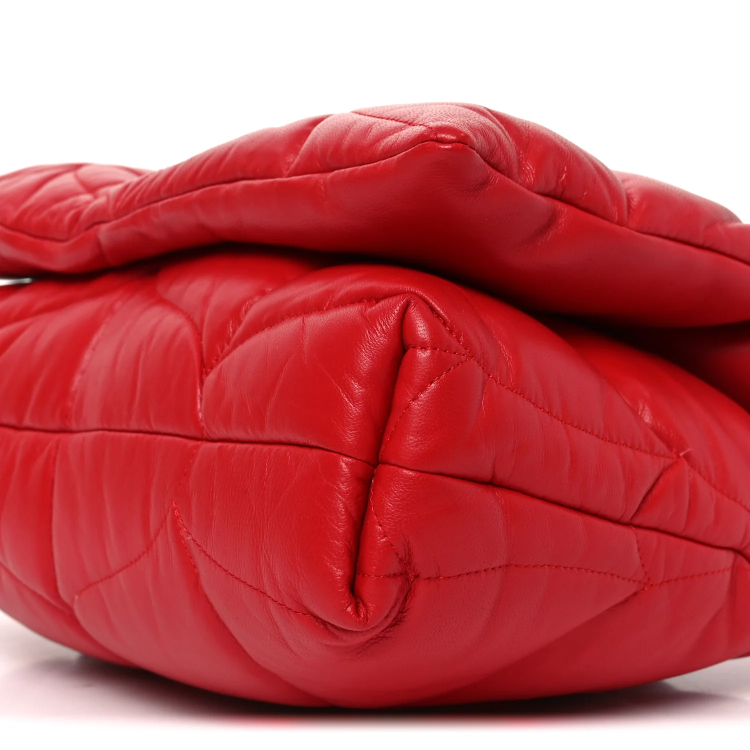 Nappa Pillow Quilted Softie Bag Lancaster Red - Image 9