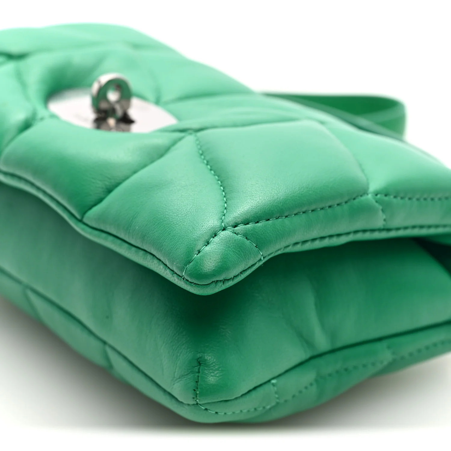 Nappa Pillow Quilted Tiny Softie Bag Lawn Green - Image 9