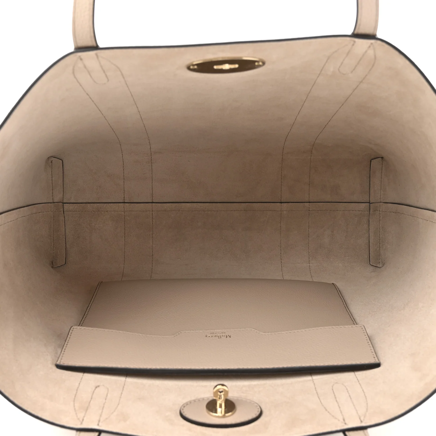 Small Classic Grain Bayswater Tote Cashmere Taupe - Image 6